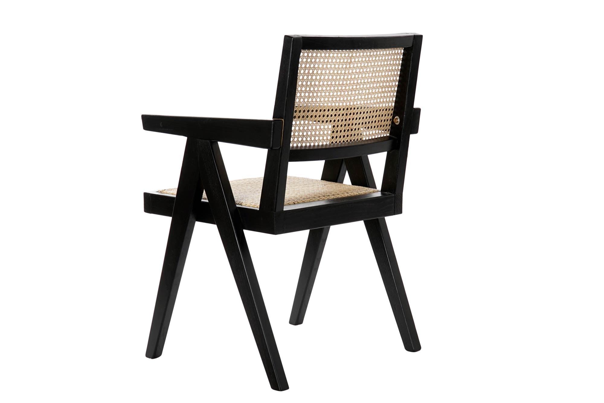 Silla Olmo Ratan 56,5X60X86 Rejilla Negro