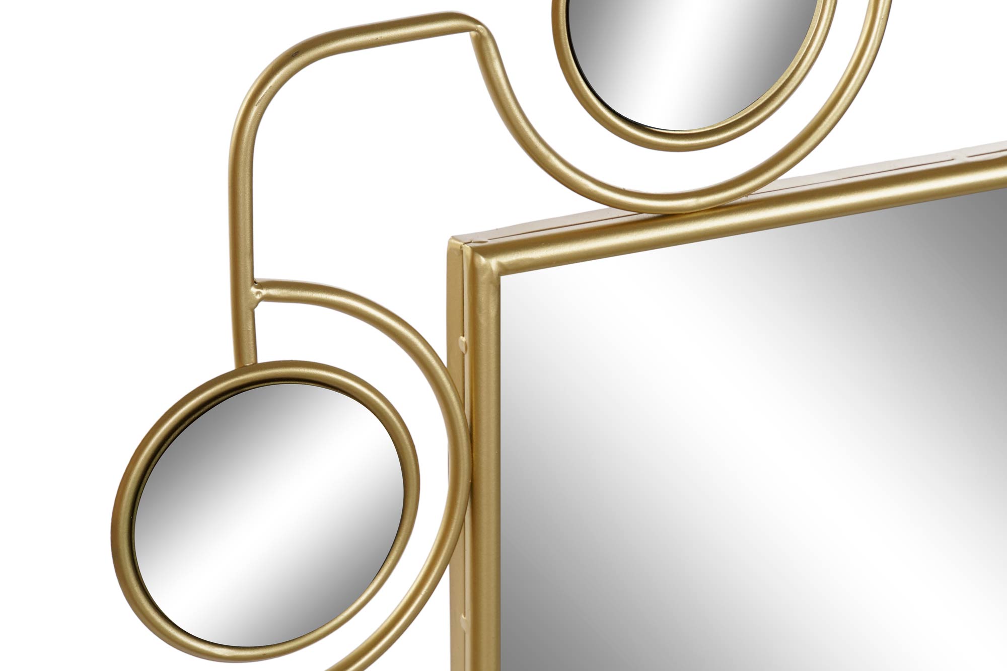 Espejo Metal Pvc 70X2X100 Dorado