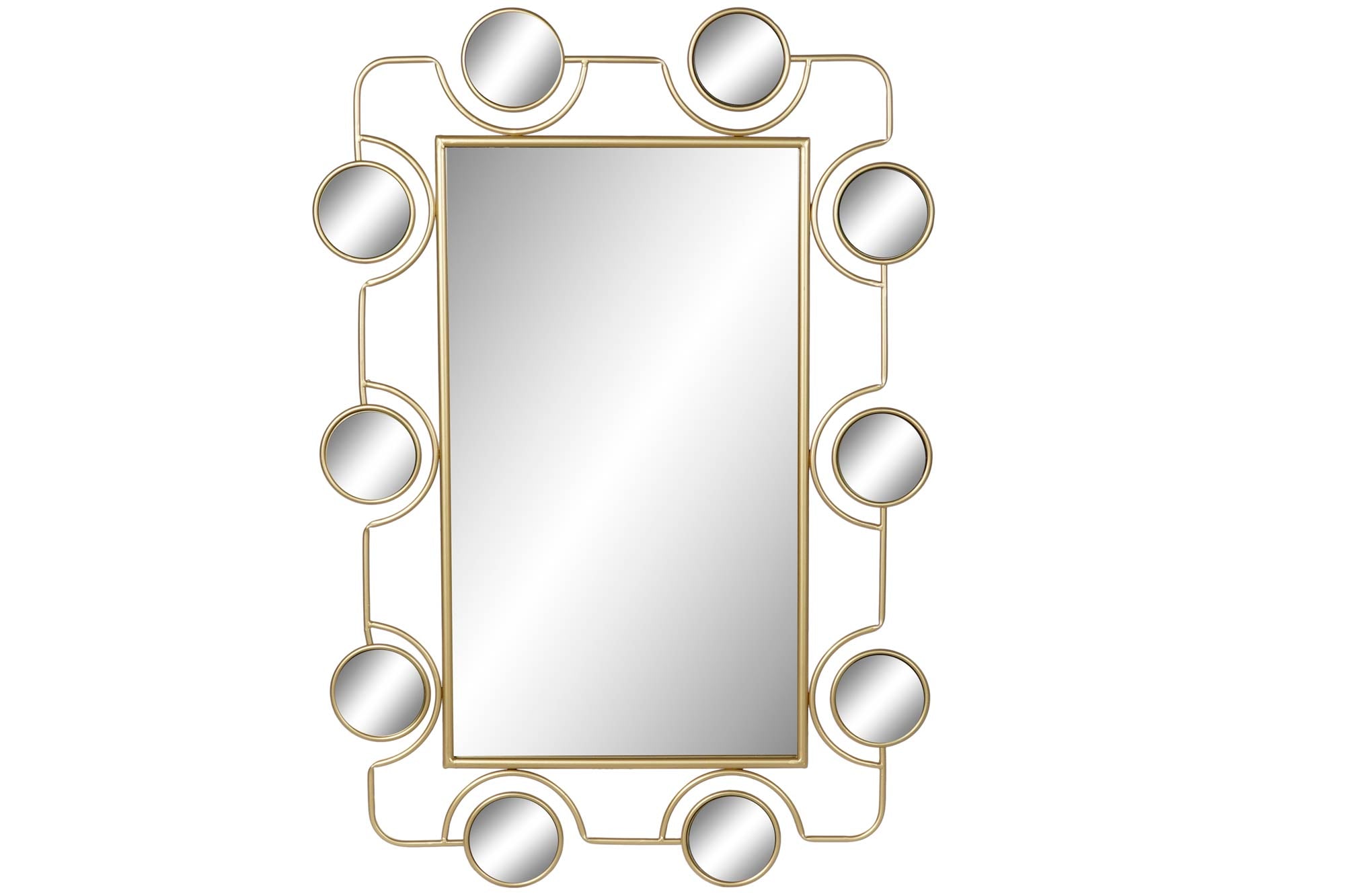 Espejo Metal Pvc 70X2X100 Dorado