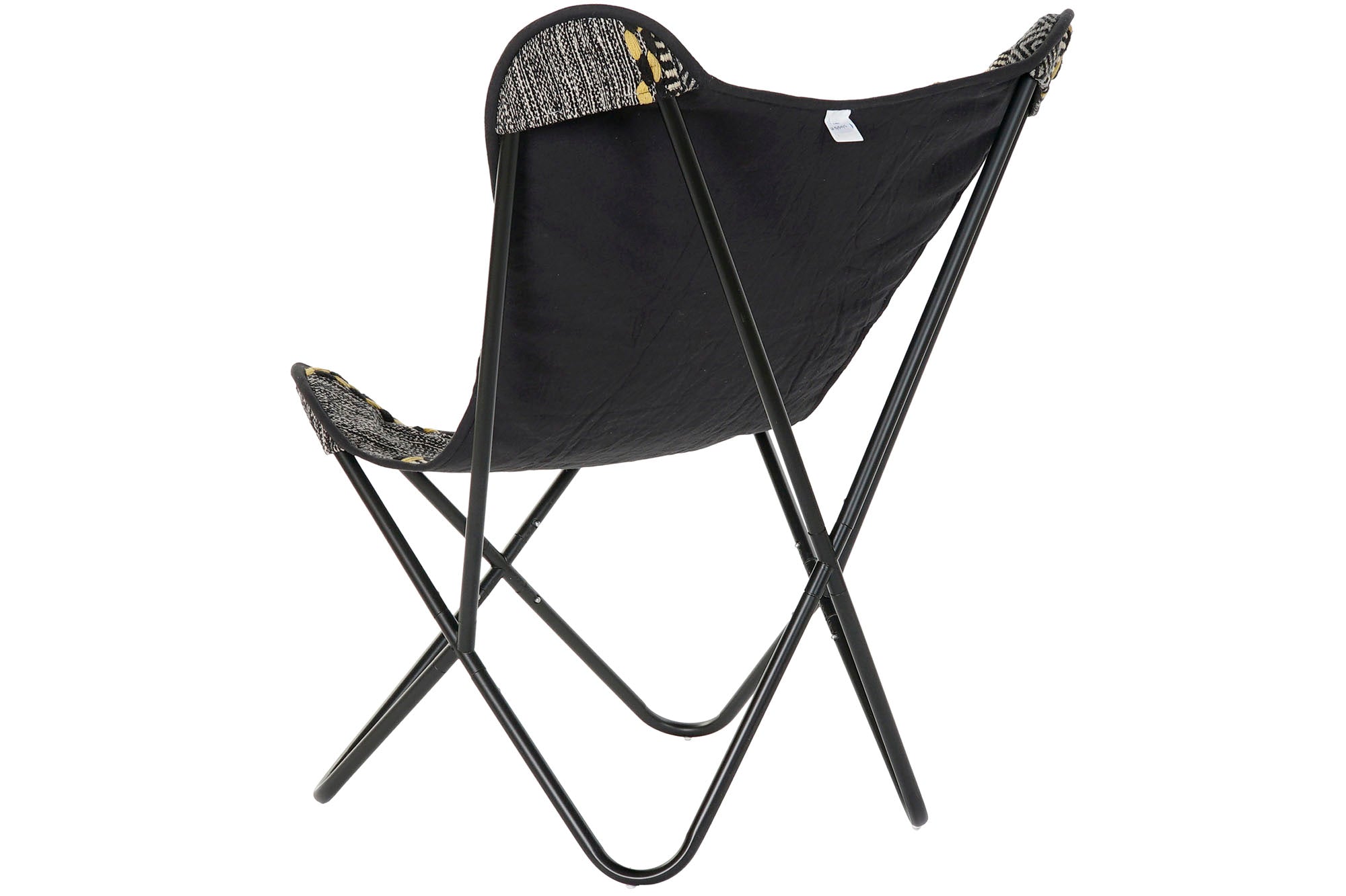 Cotton Iron Armchair 74X65X90 Black Butterfly