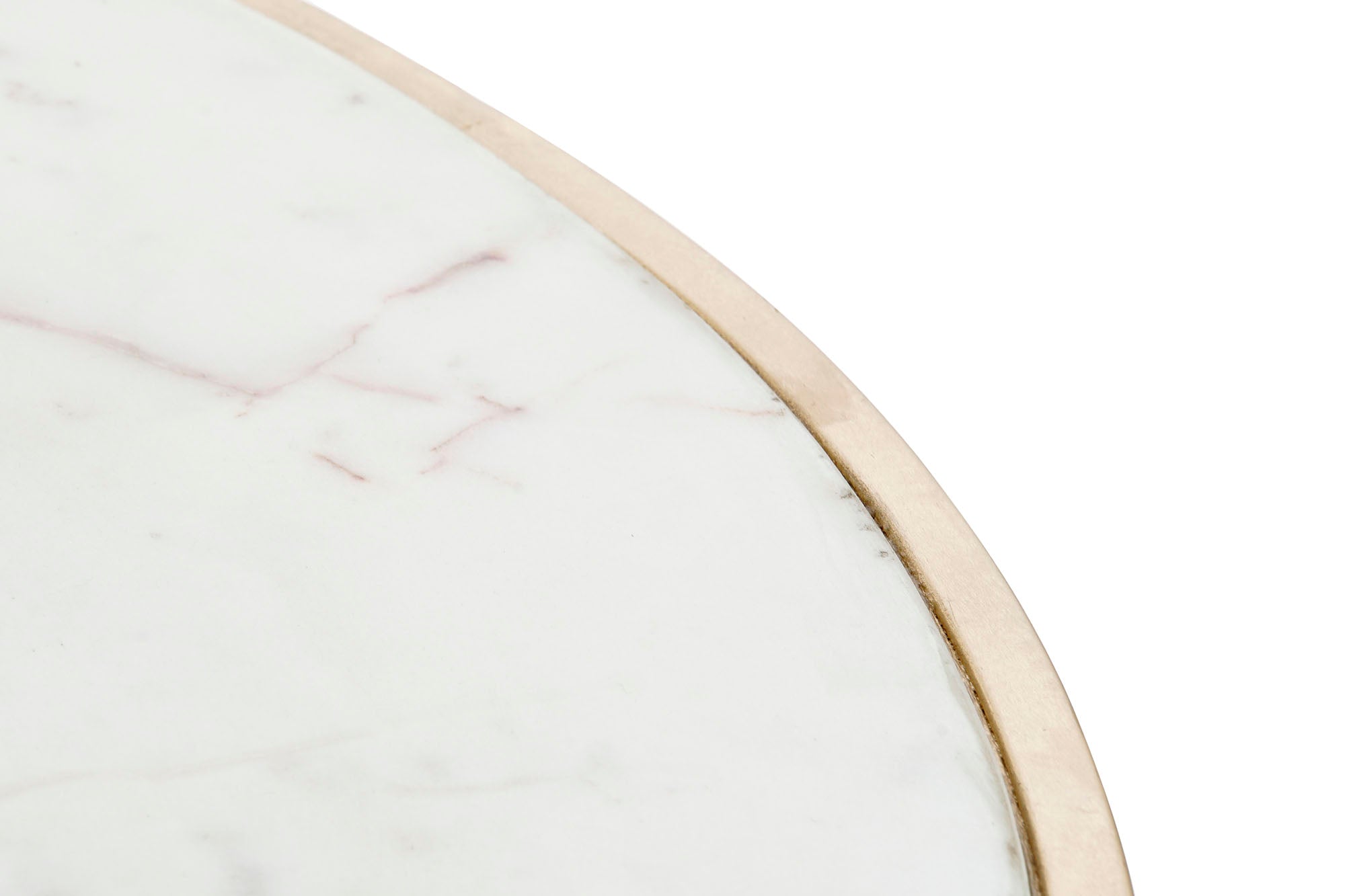 Mesa Centro Hierro Marmol 87X87X51,5 Dorado