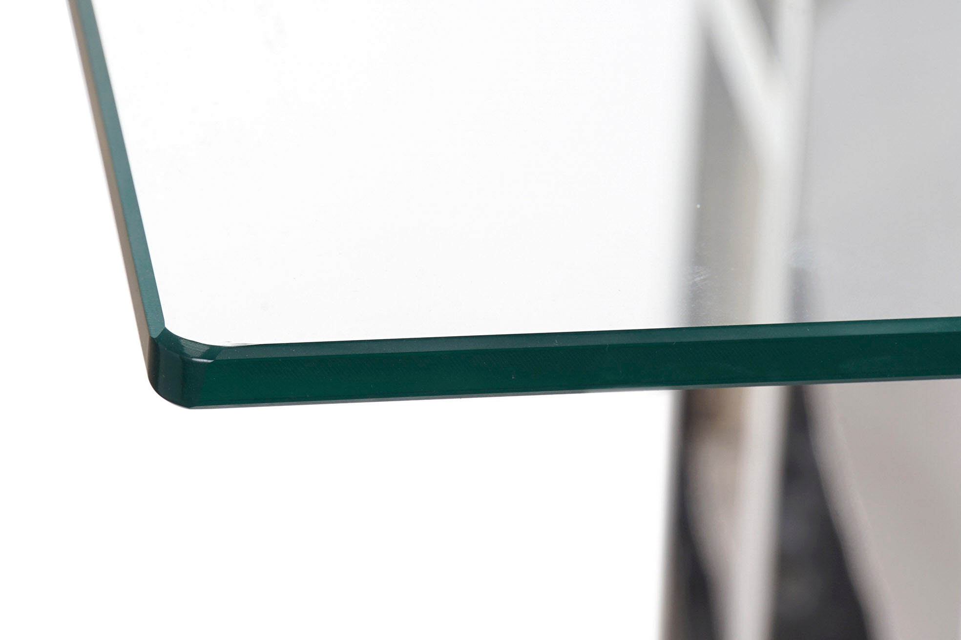 Mesa de Jantar de Aço e Vidro 180X90X75