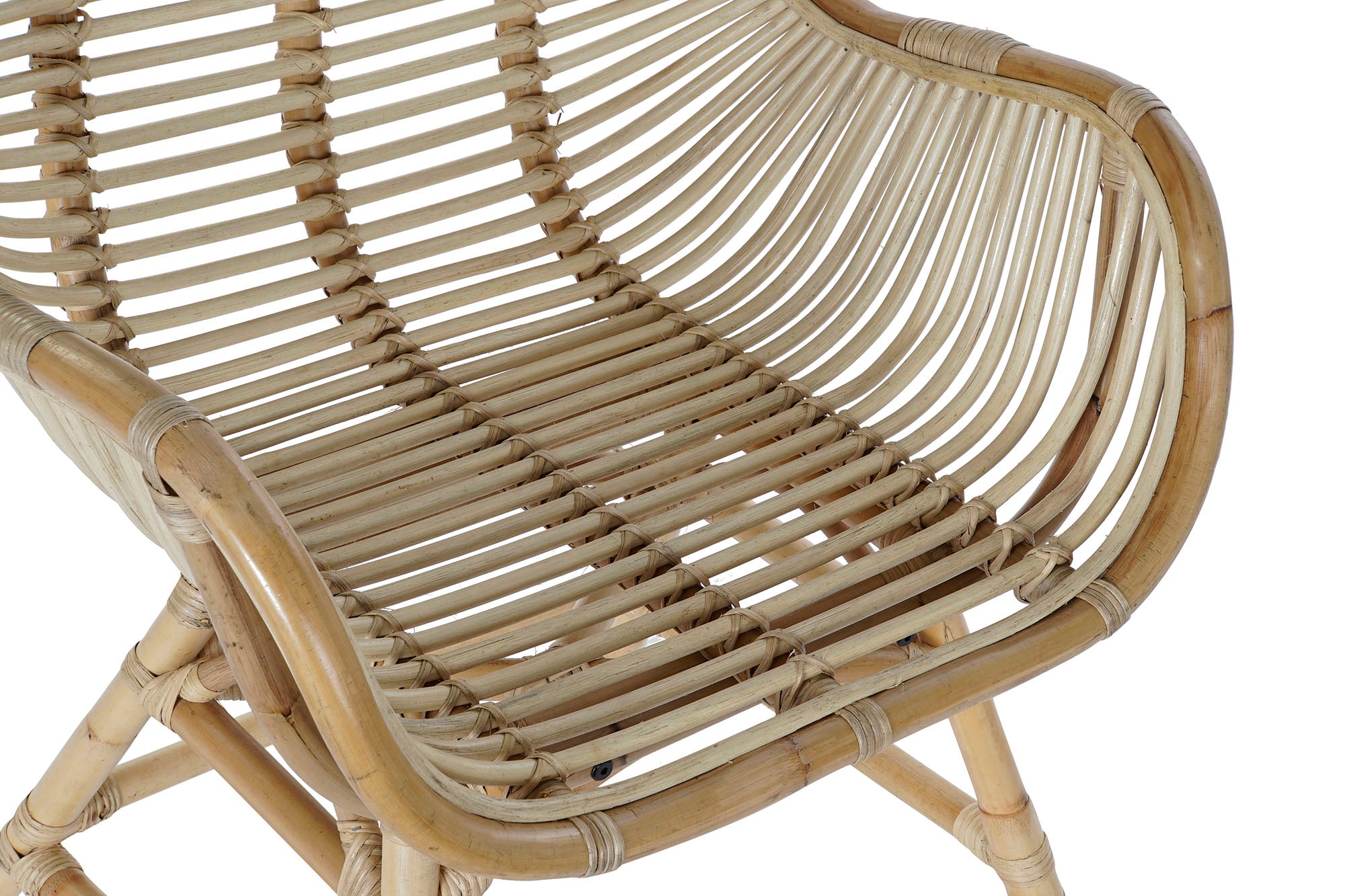 Silla Ratan 62X62X92 Natural