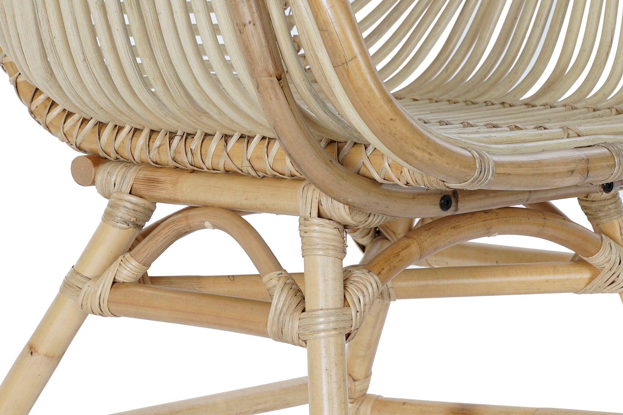 Silla Ratan 62X62X92 Natural