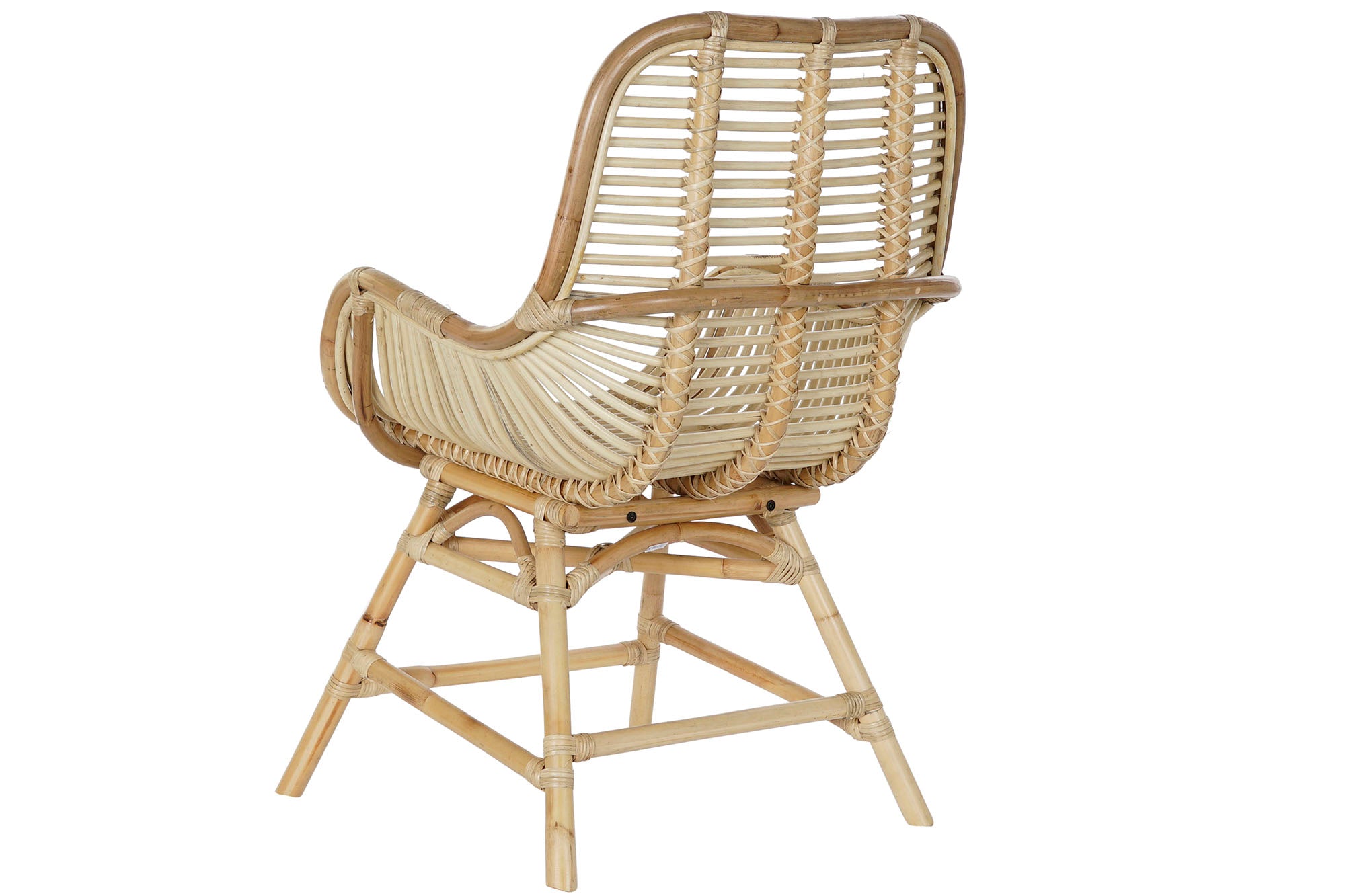 Silla Ratan 62X62X92 Natural