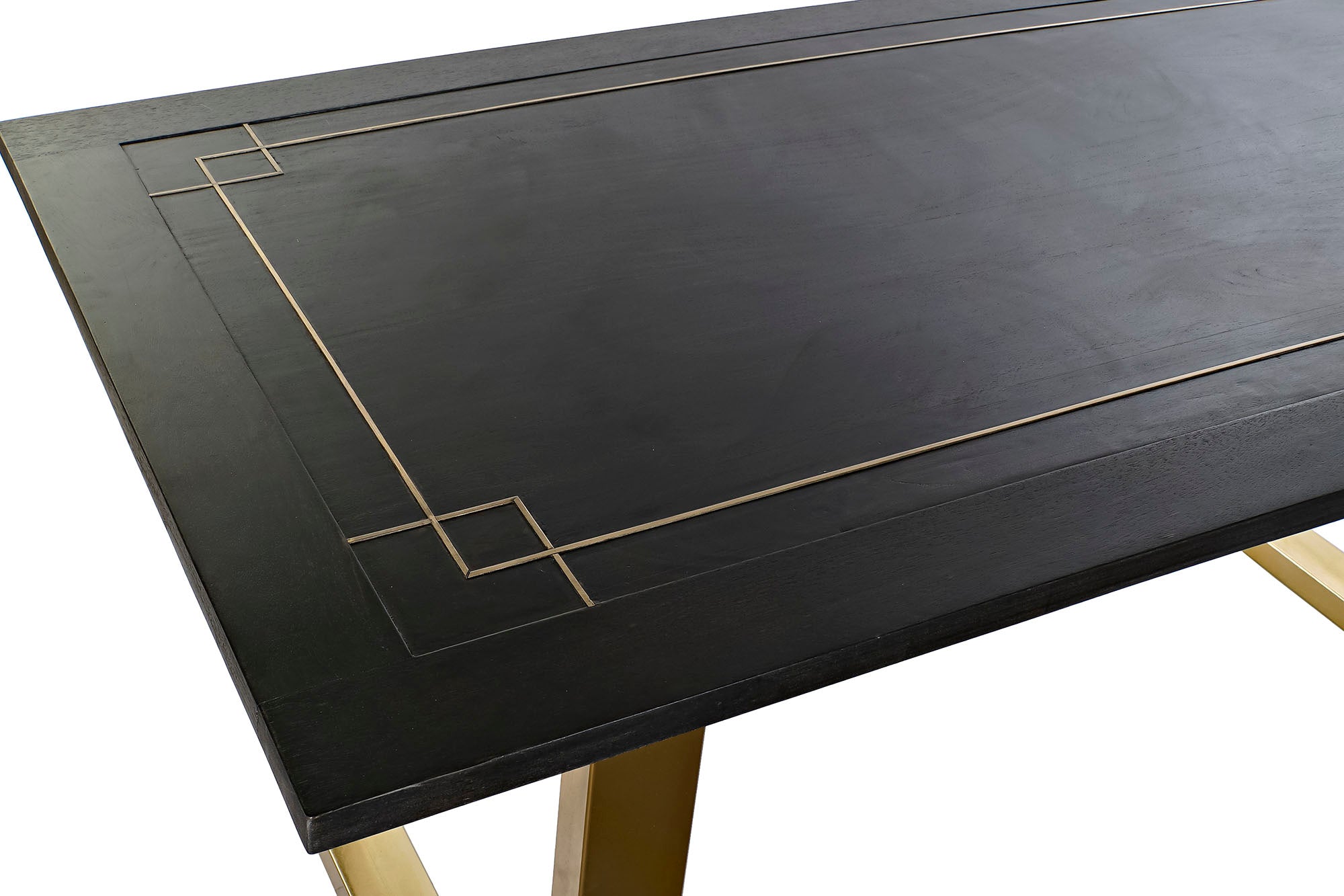 Mesa Comedor Mango Metal 180X89X75 Negro