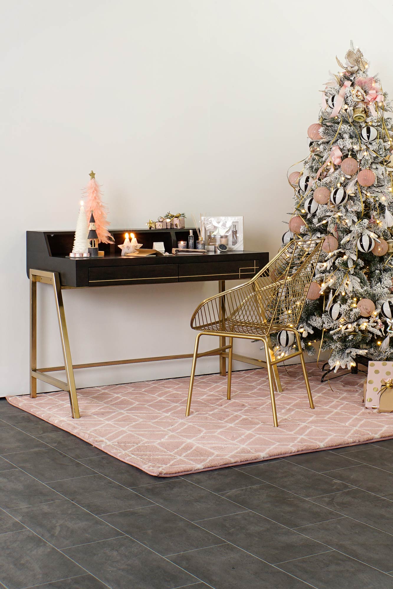 Escritorio Mango Metal 119X70X93,5 Negro