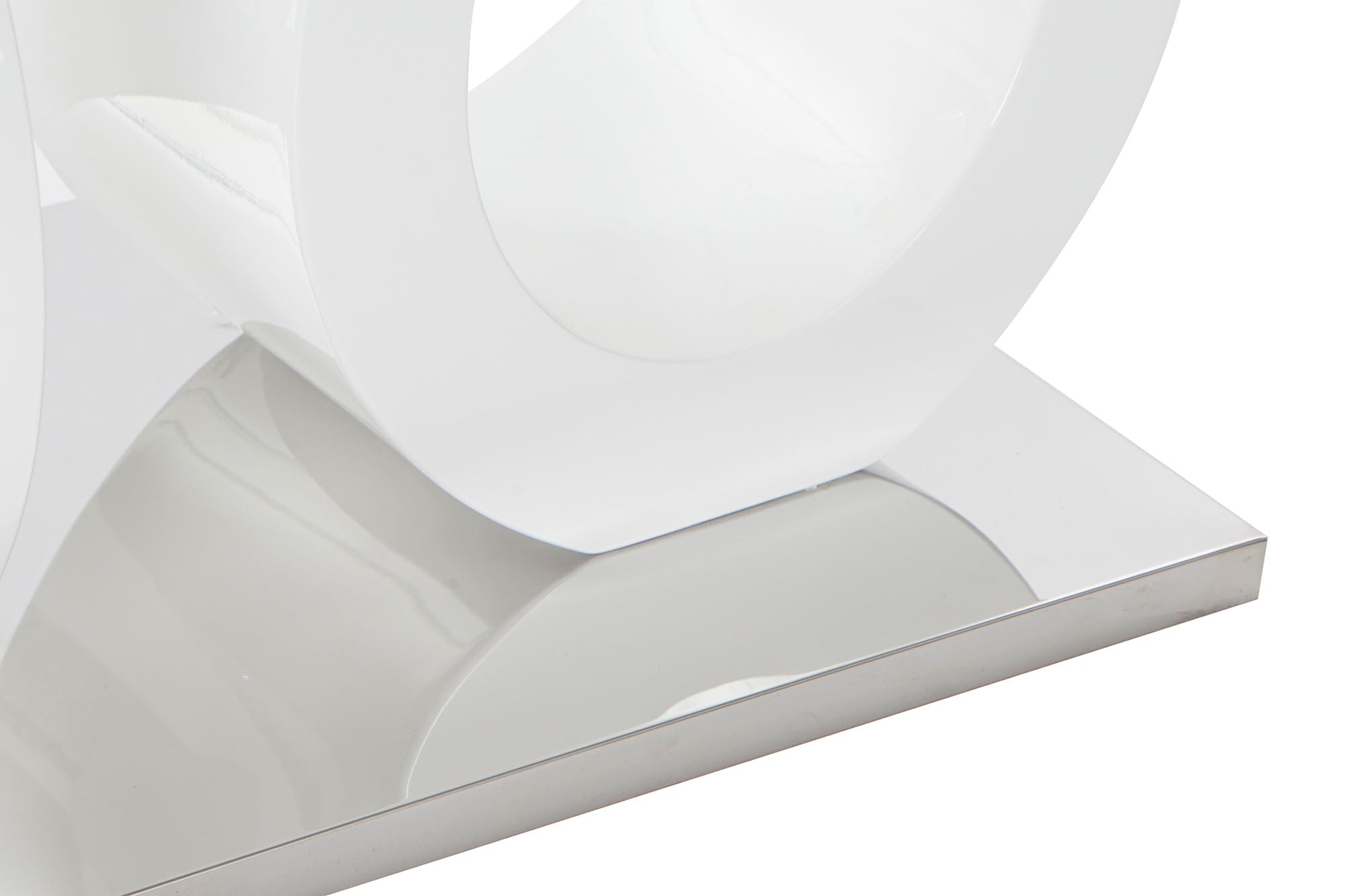 Mesa Centro Cristal Mdf 110X60X45 Blanco