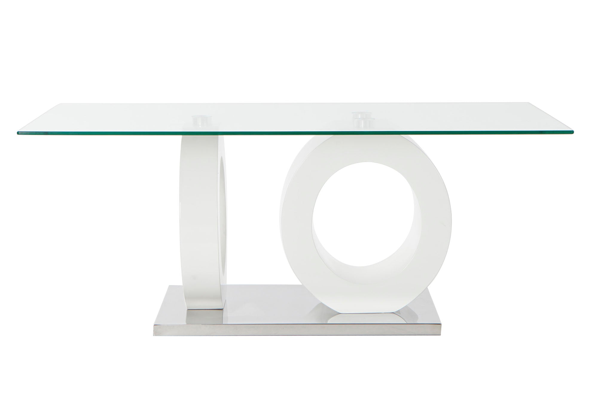 Mesa Centro Cristal Mdf 110X60X45 Blanco