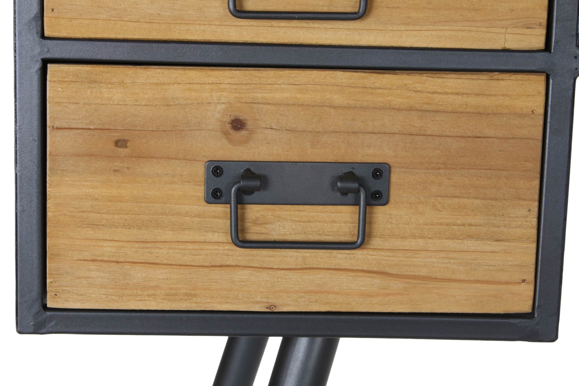 Escritorio Abeto Metal 135X60X95 Negro