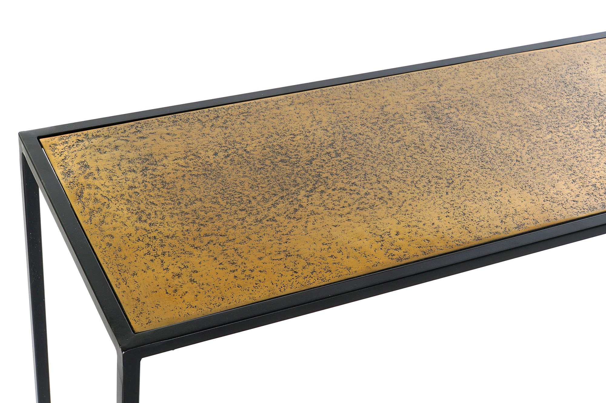Consola Aluminio 110X25X84 Dorado