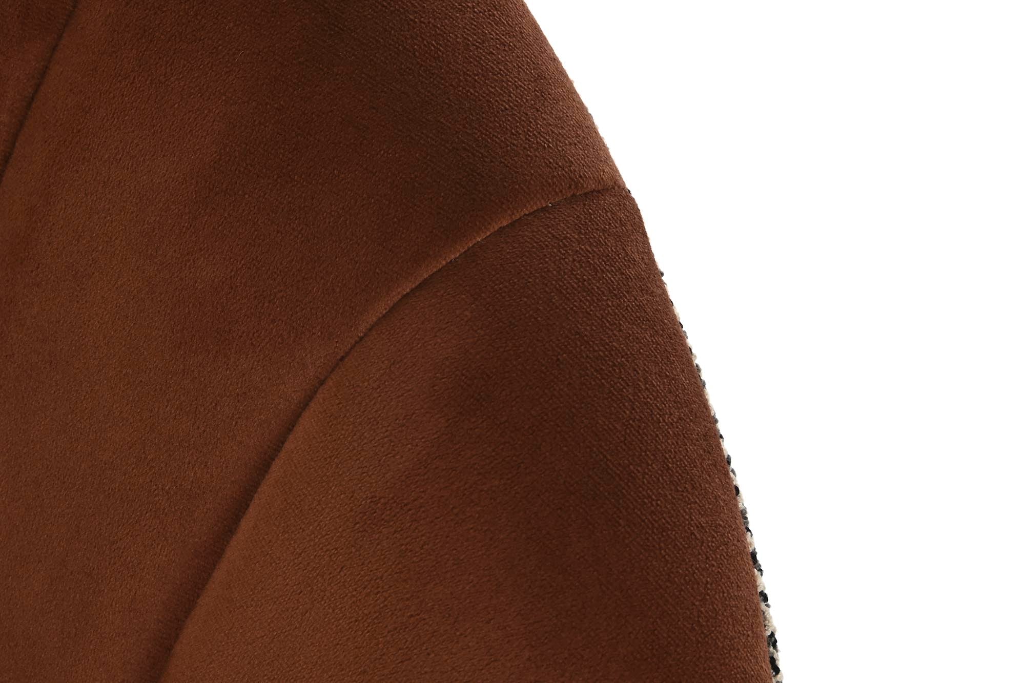 Poltrona de poliéster 69X66X85 marrom