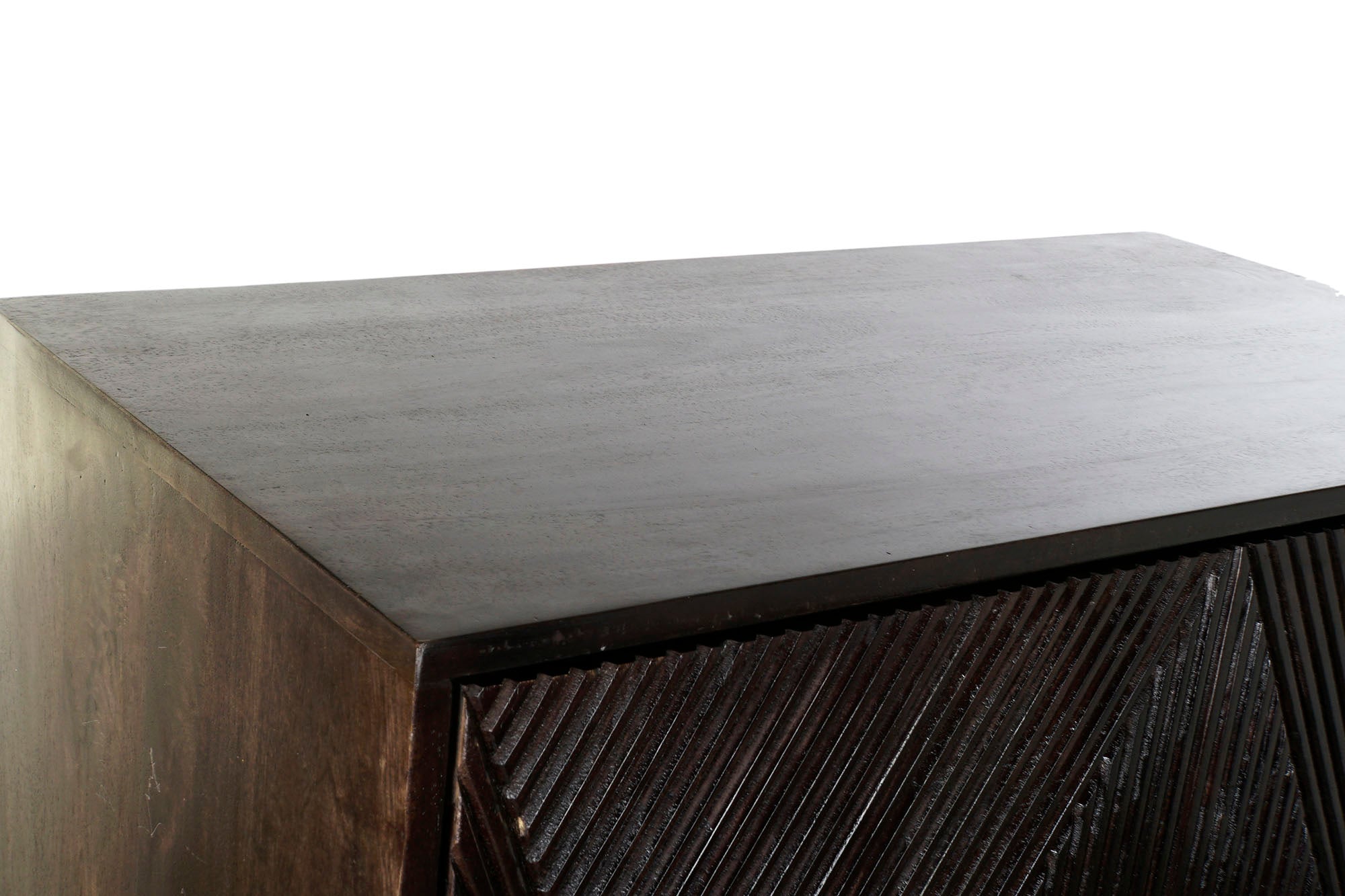 Aparador Mango Metal 84X43X153,5 Marron Oscuro