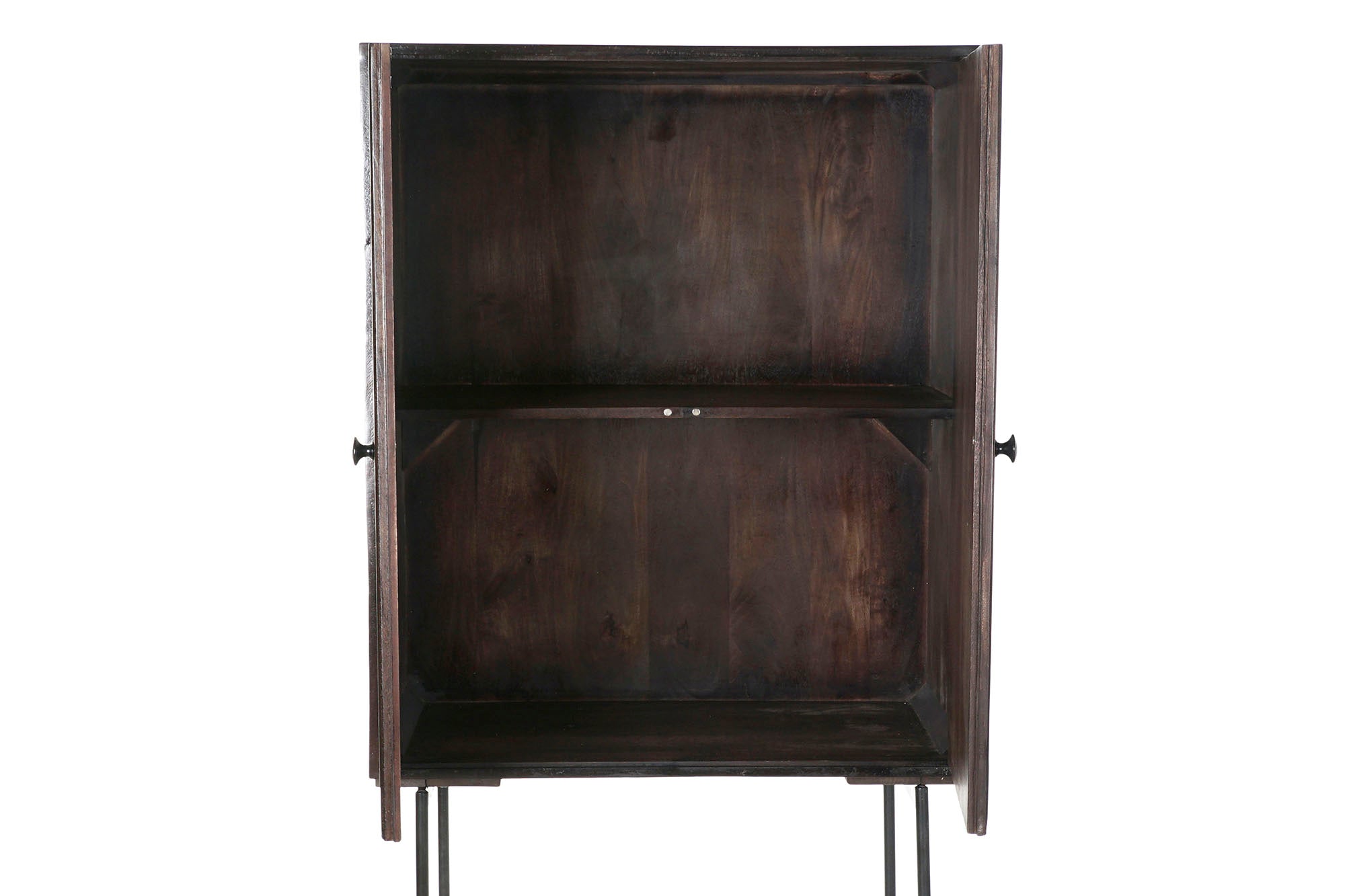 Aparador Mango Metal 84X43X153,5 Marron Oscuro