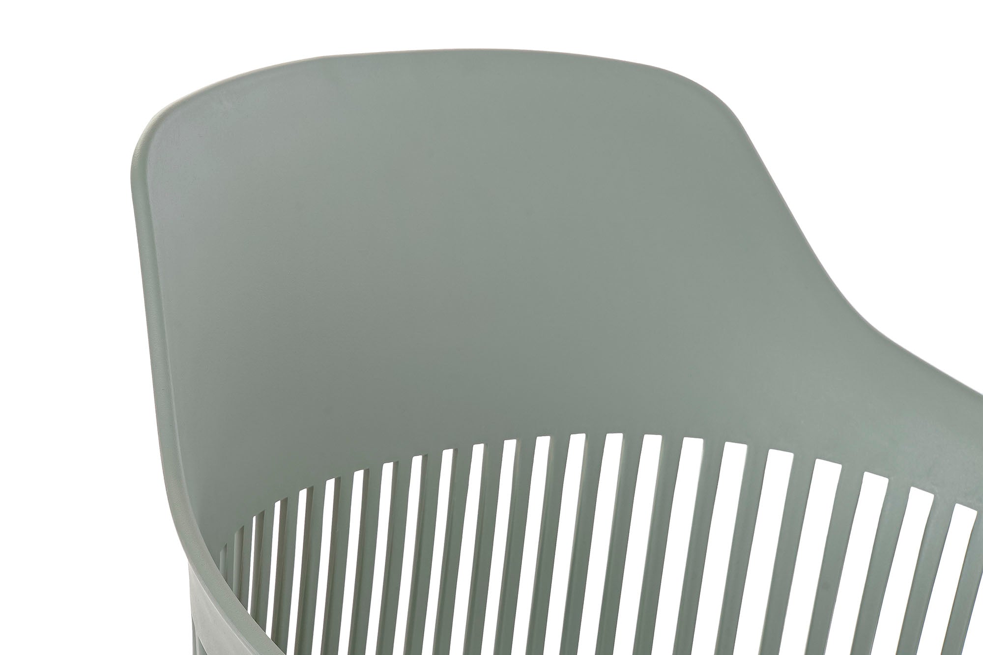 Cadeira de metal PP 56x53x81 verde menta fosco