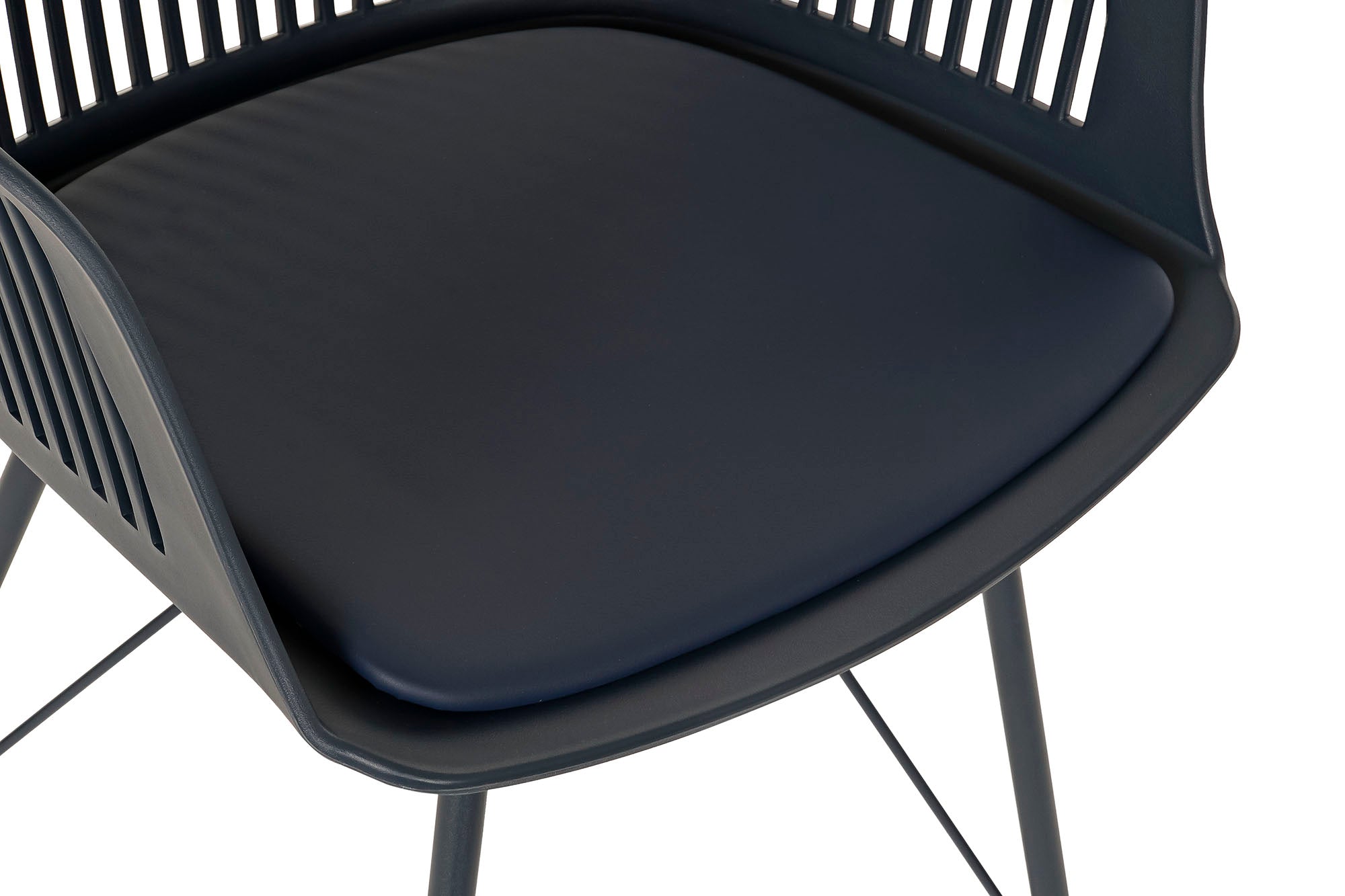 Silla Pp Metal 56X53X81 Mate Azul Marino