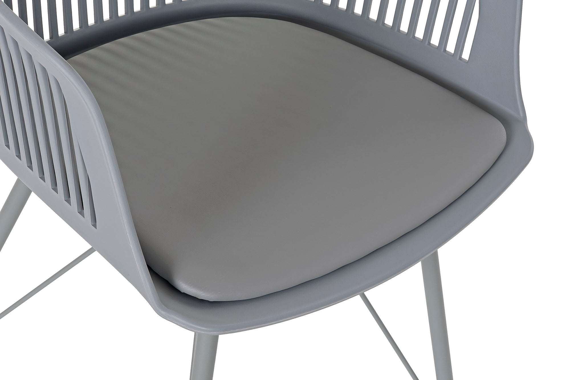 PP Metal Chair 56X53X81 Matte Light Gray