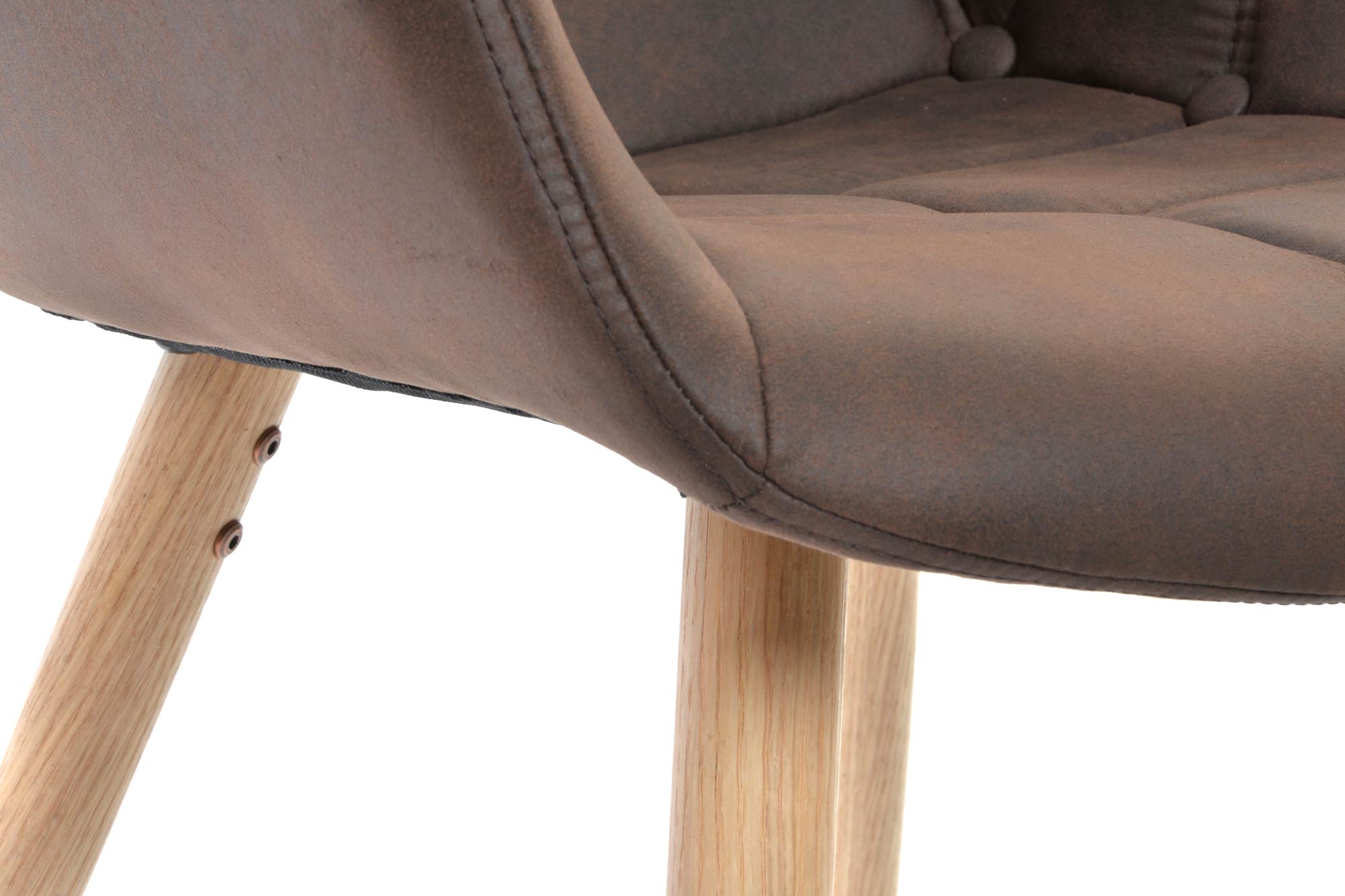 Pu Beech Chair 60X62X81 Dark Brown