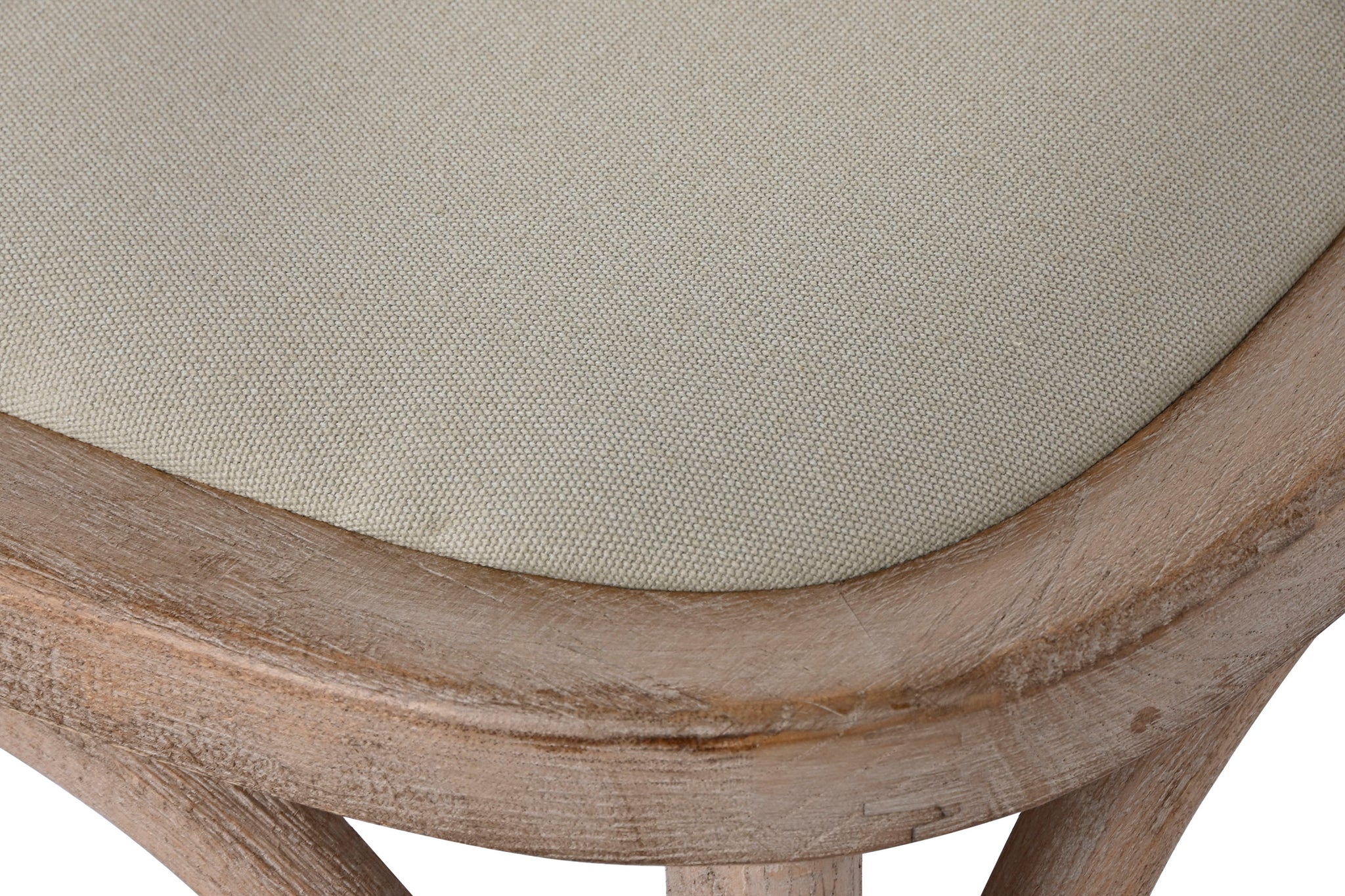 Silla Rubberwood Poliester 44X44X88 Crossback