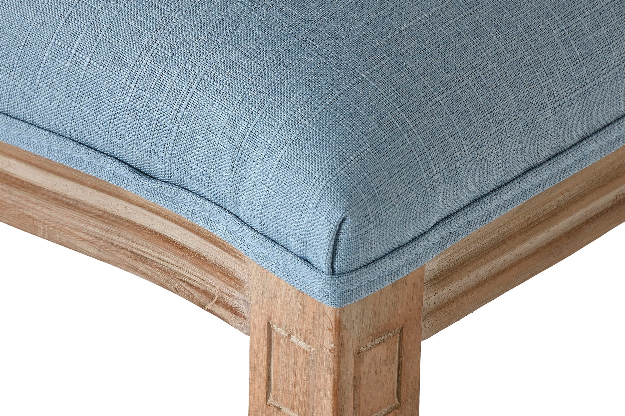 Silla Rubberwood Lino 48X46X96 Azul