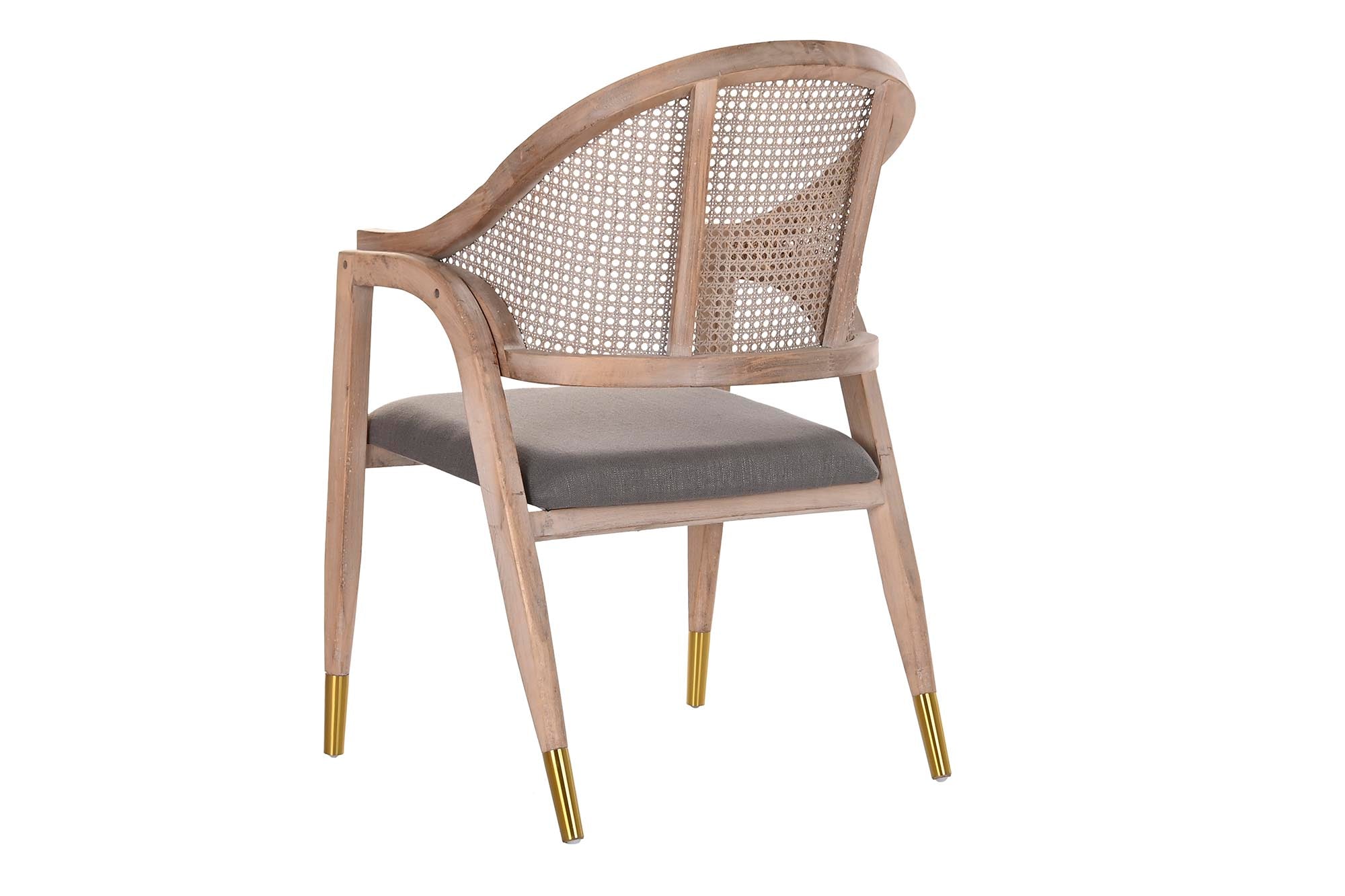 Rattan Fir Chair 59X55X88 Dark Grey