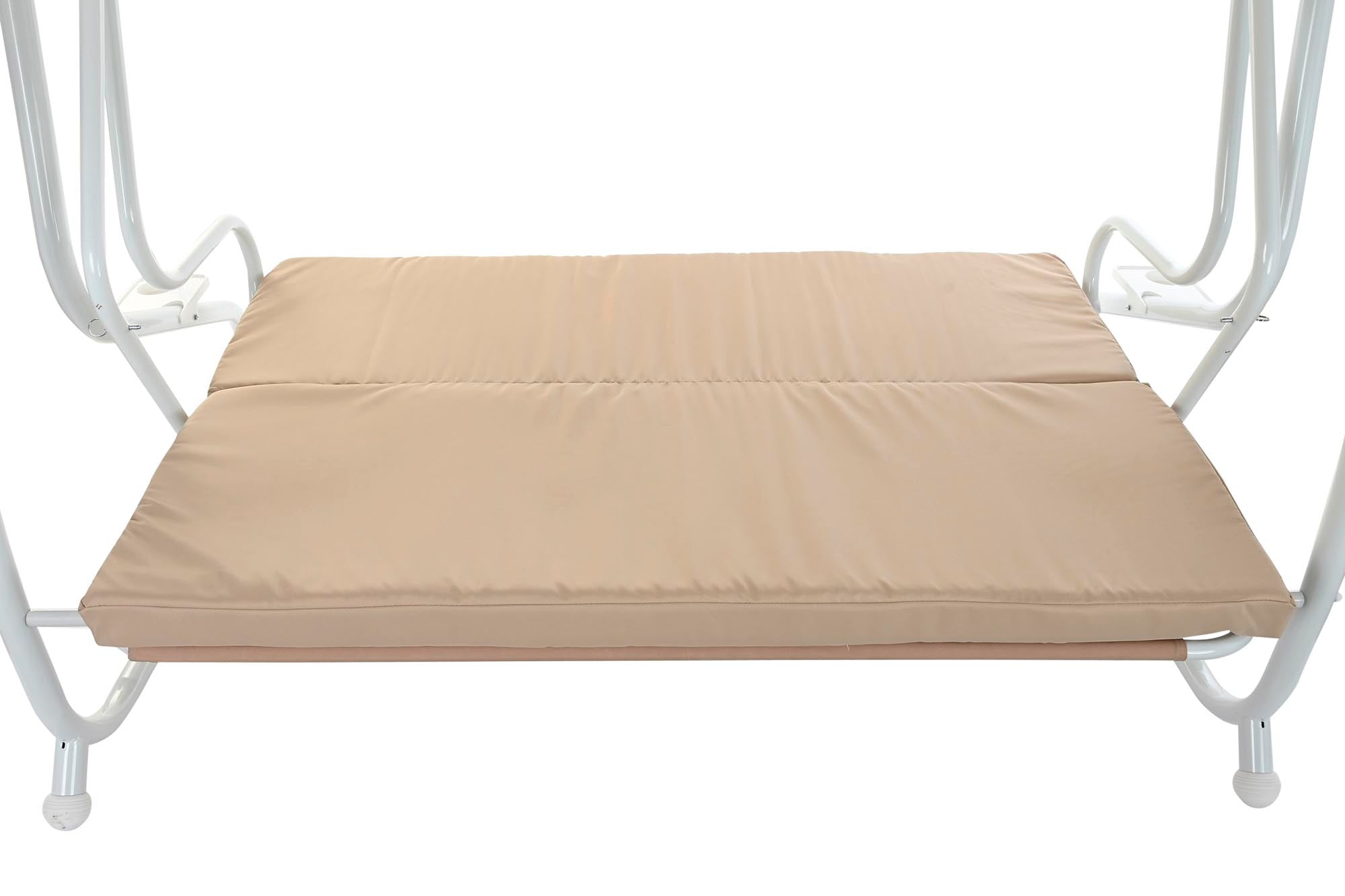 Banco Acero Poliester 210X120X167 Columpio Beige