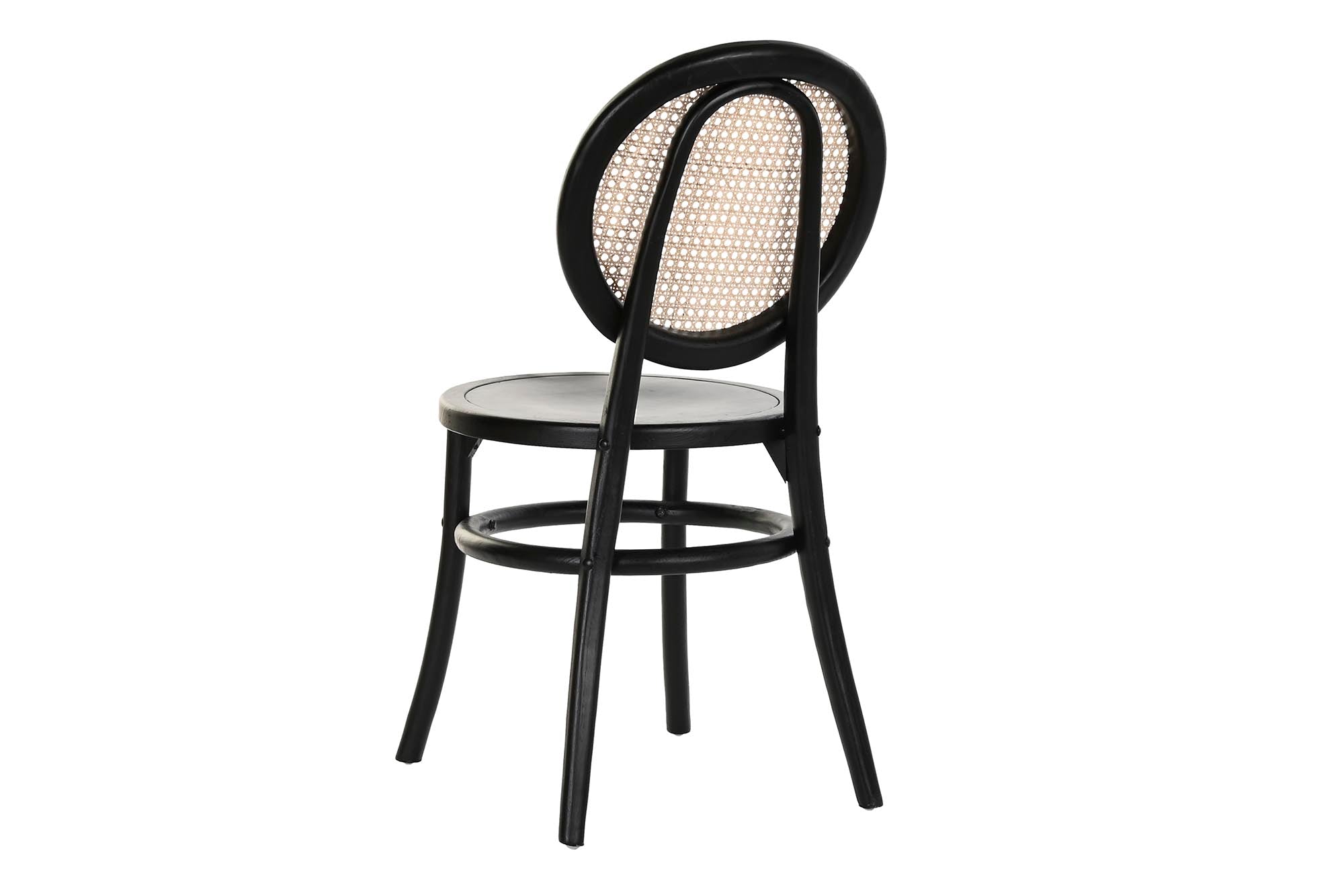 Silla Olmo Ratan 43X43X89 Rejilla Negro