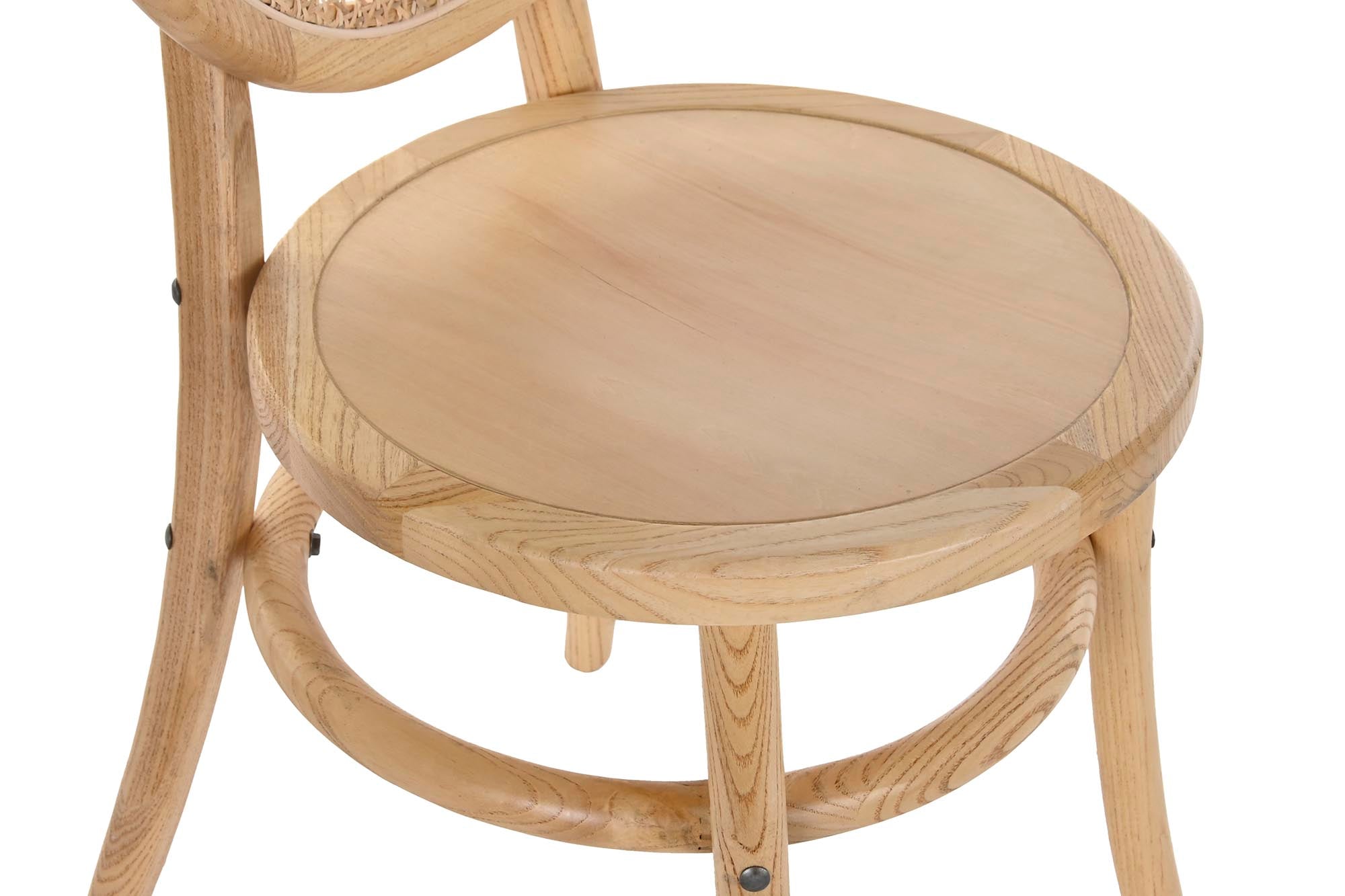 Elm Rattan Chair 43x43x89 Light Brown Grid