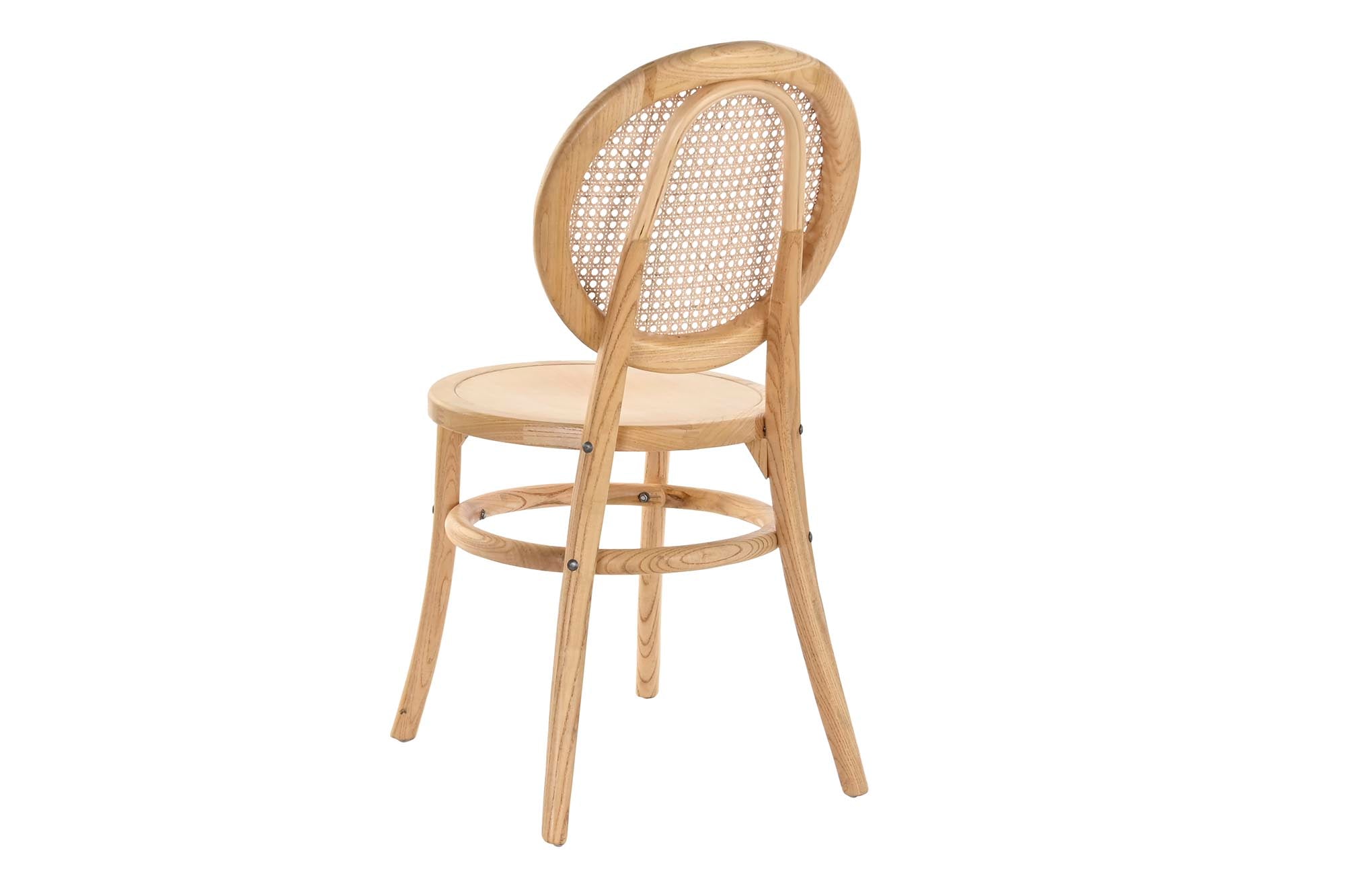 Elm Rattan Chair 43x43x89 Light Brown Grid