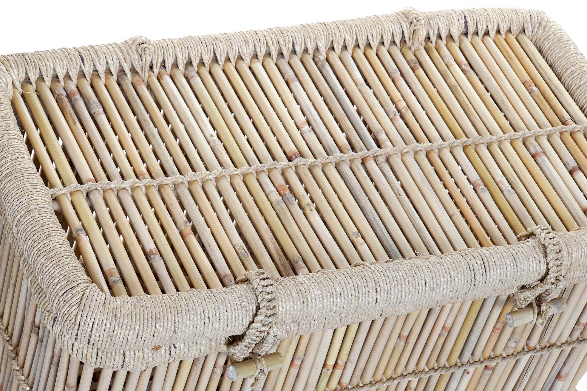 Trunk Set 2 Bamboo Rope 74X46X46 Natural