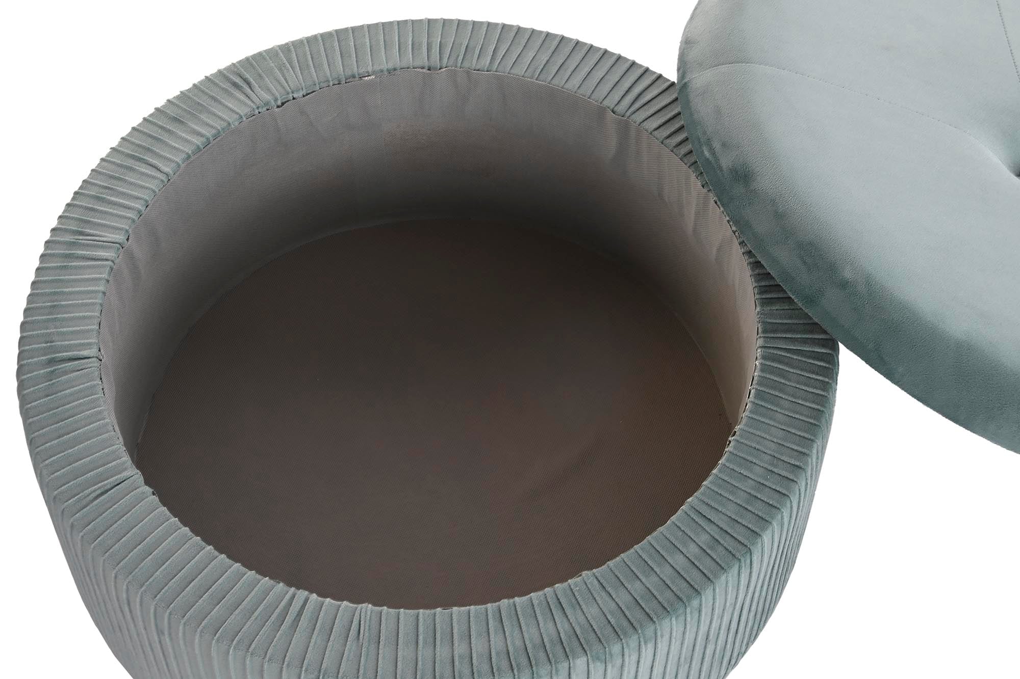 Conjunto de 2 apoios para os pés em poliéster MDF 70x70x28 veludo