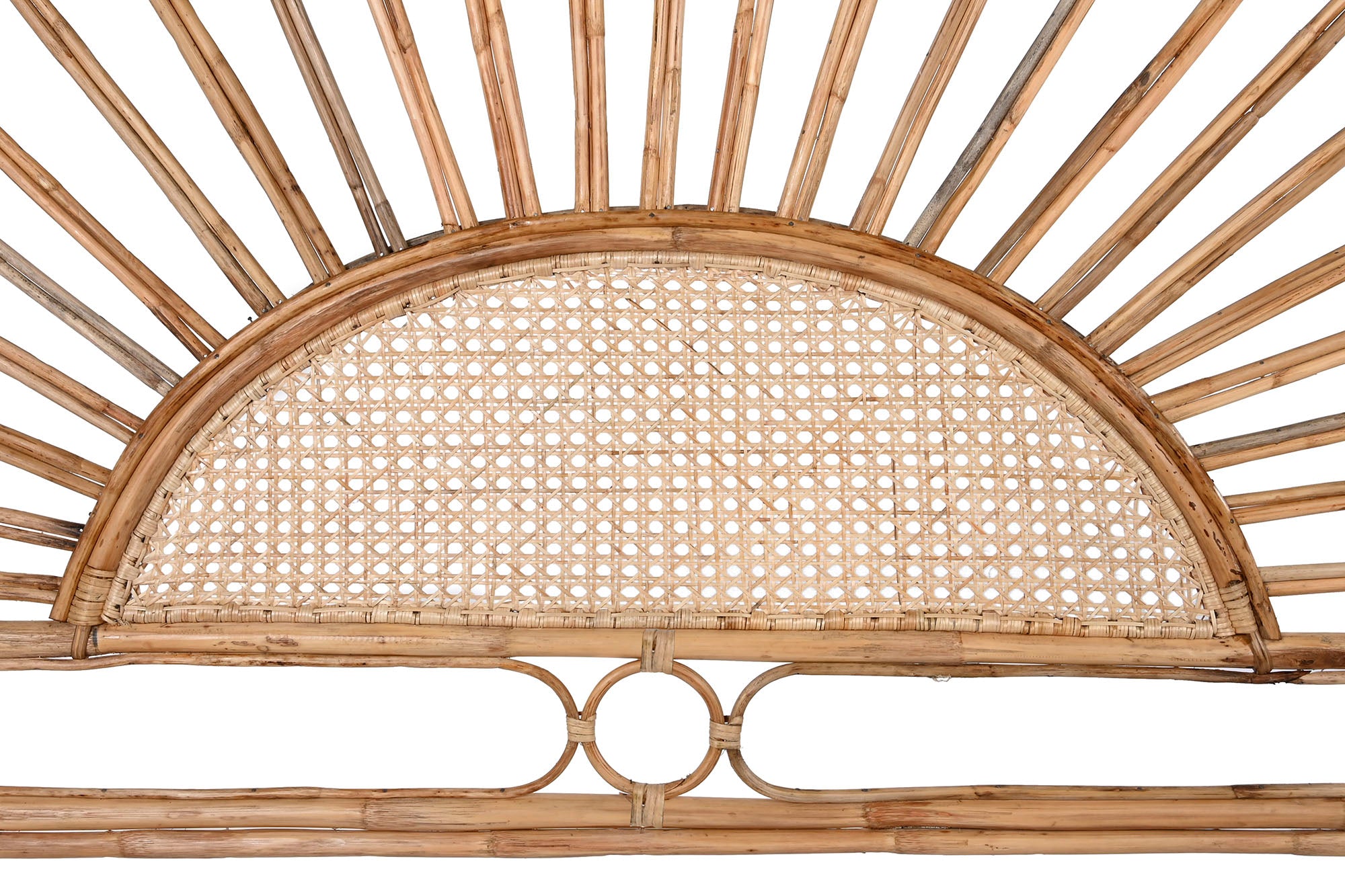 Cabeceira de cama de vime 177X4X129 7,00 Girassol natural