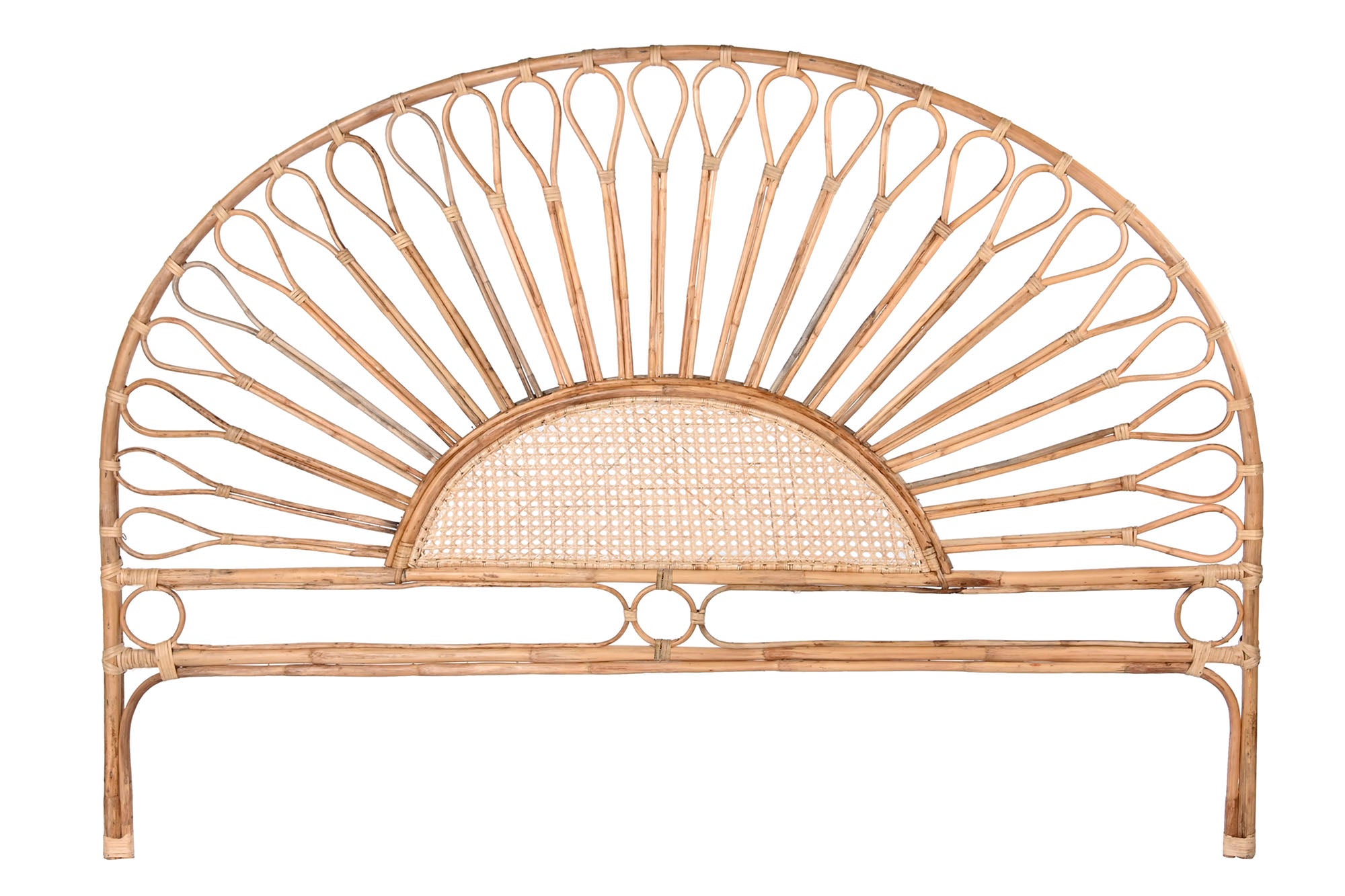 Cabecero Cama Ratan 177X4X129 Girasol Natural
