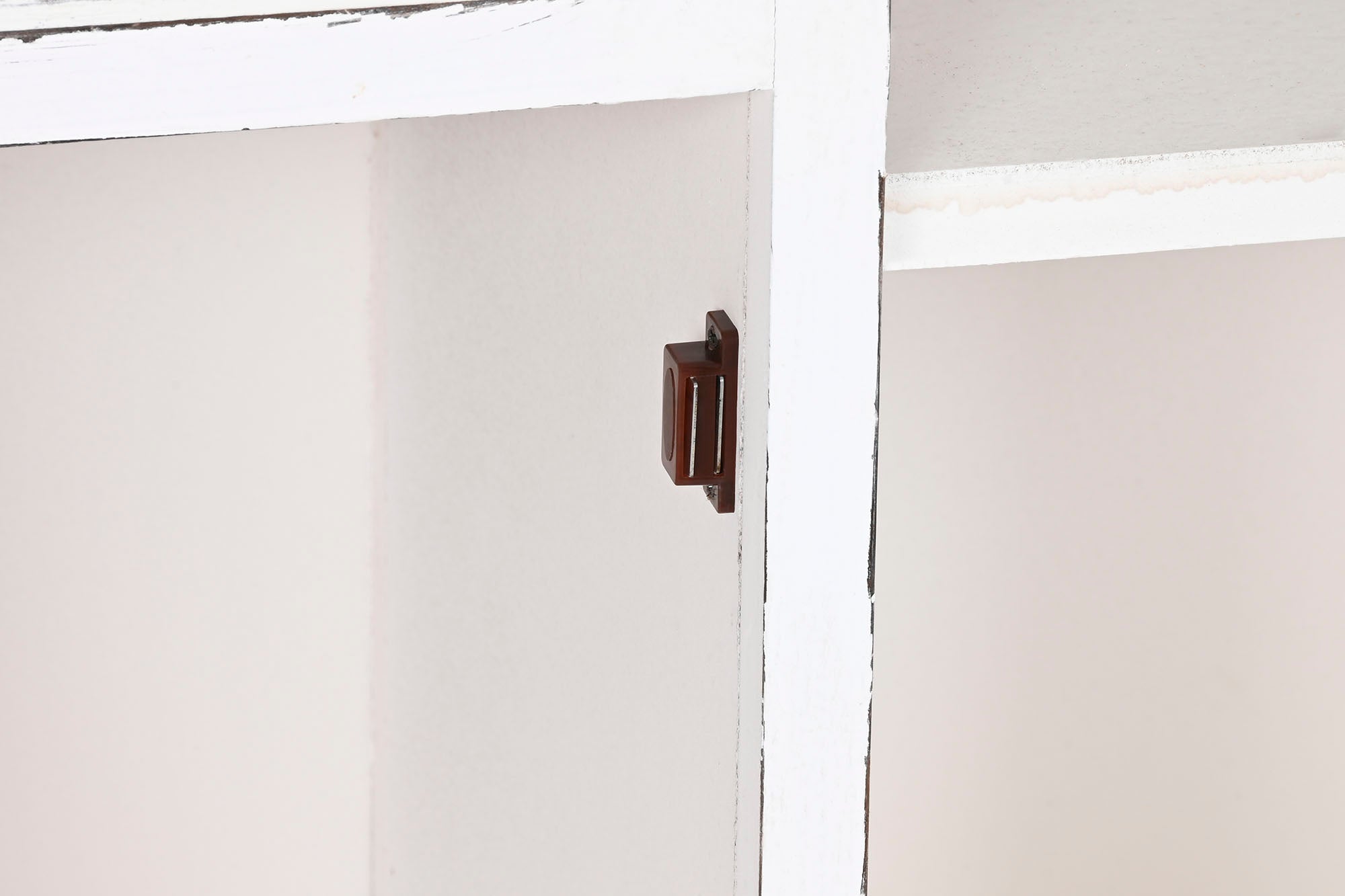 Cajonera Madera 69X38X130 Desgastado Blanco