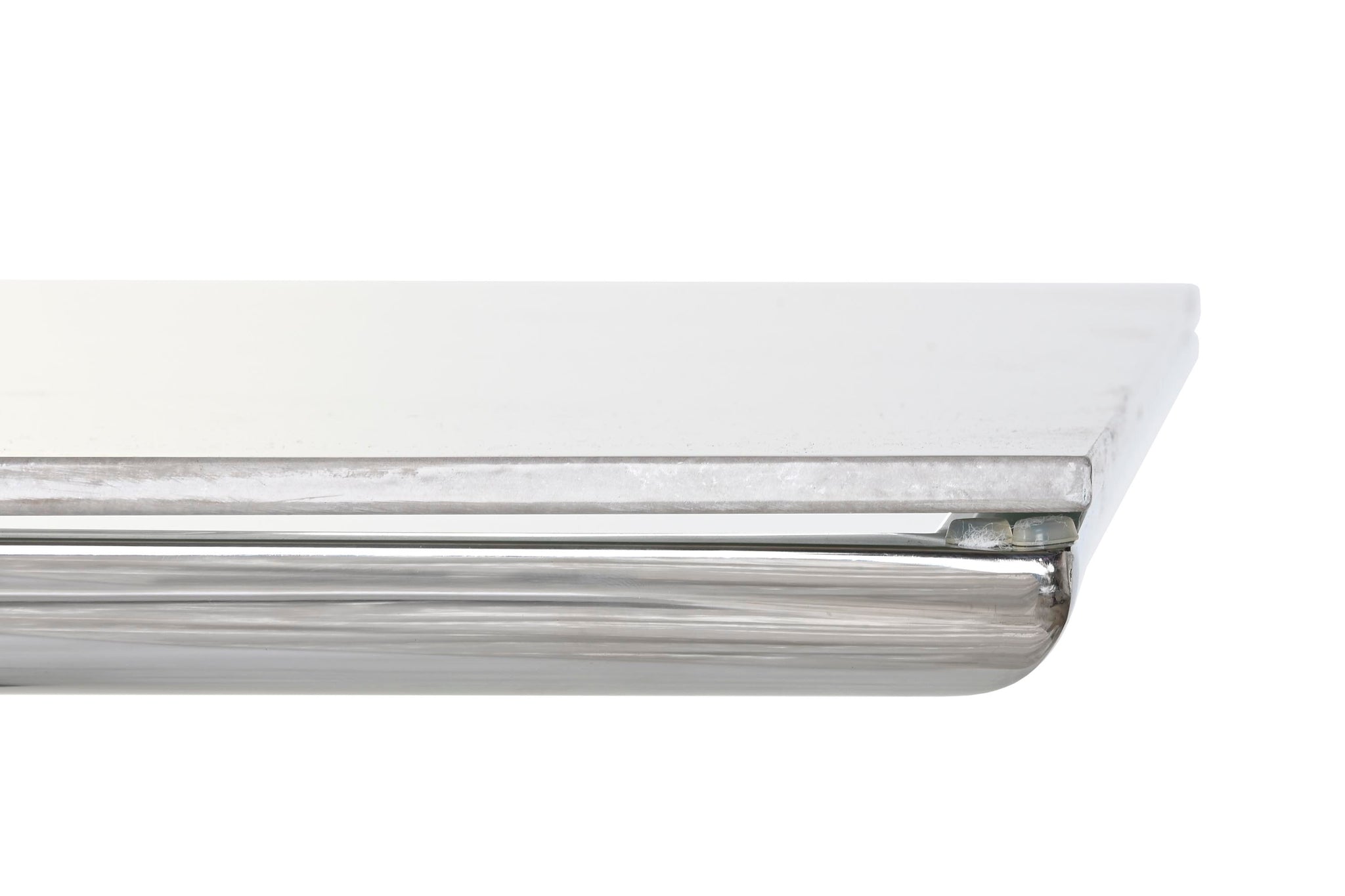 Mesa Comedor Acero Cristal 180X90X75 Simil Marmol