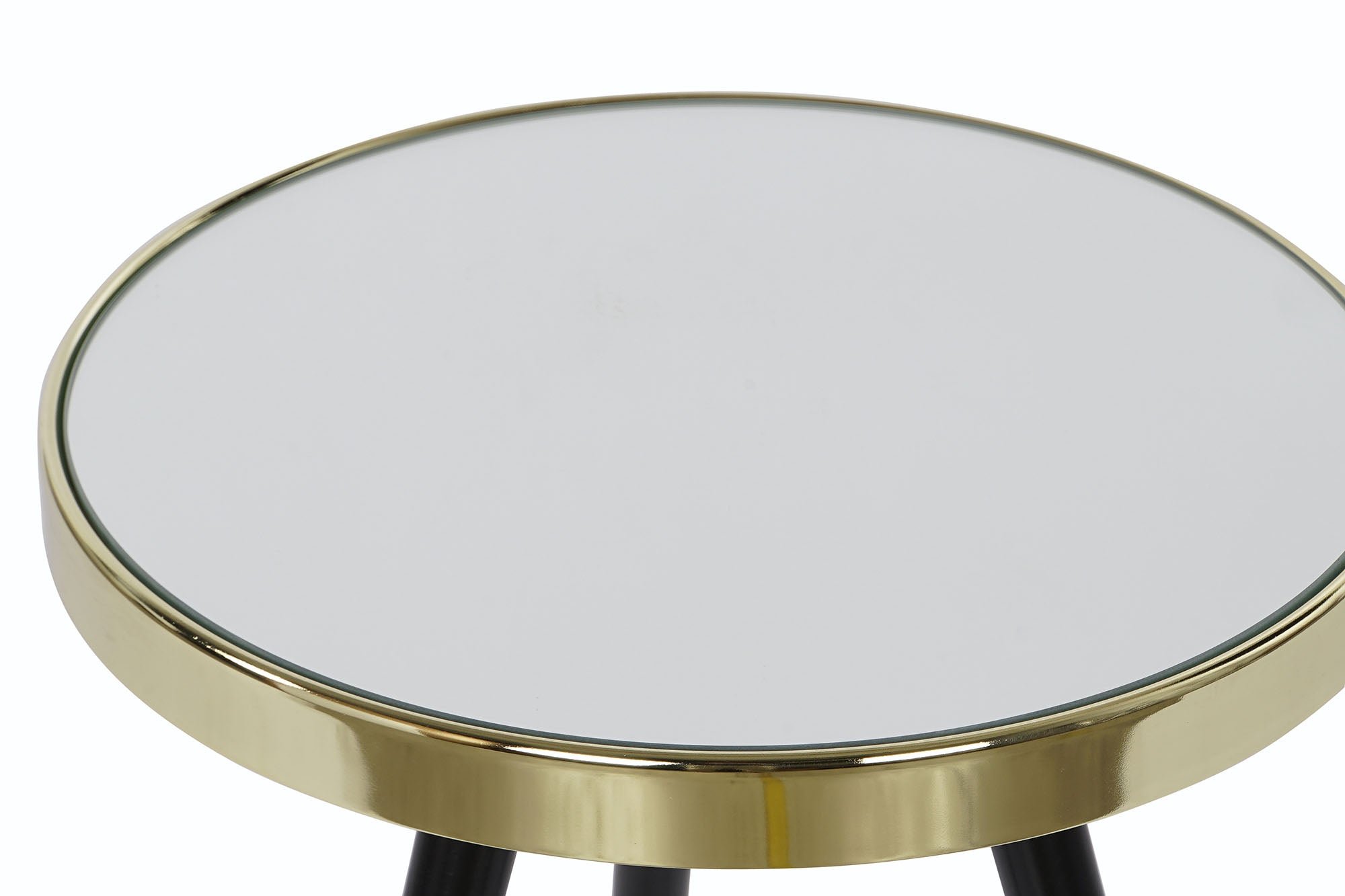Mesita Auxiliar Acero Espejo 42,5X42,5X48 Dorado