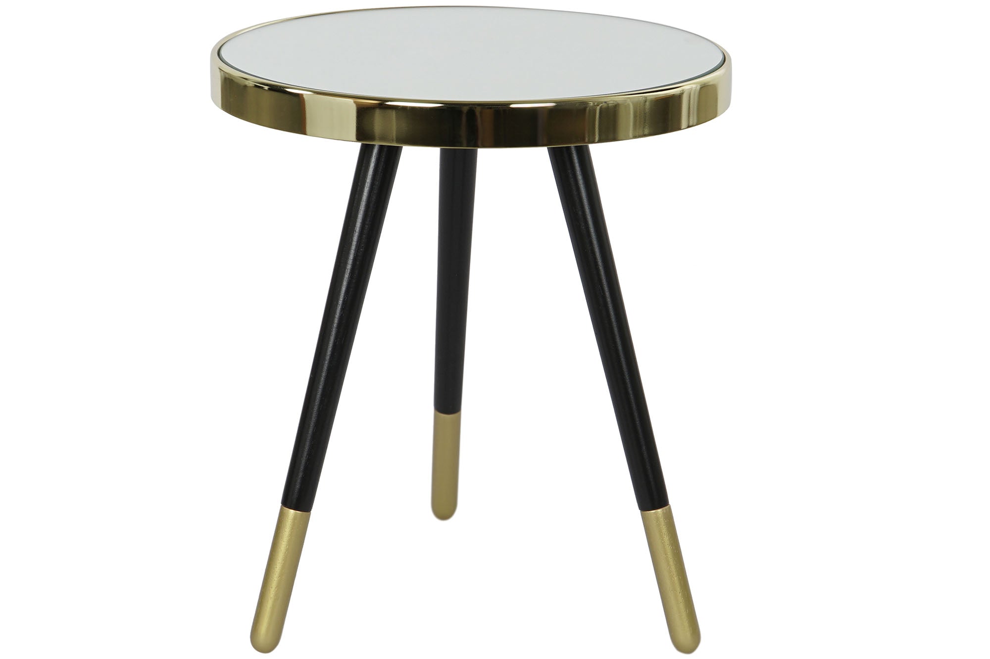 Mesita Auxiliar Acero Espejo 42,5X42,5X48 Dorado