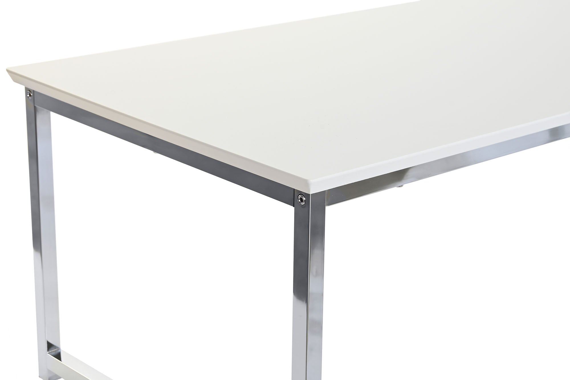 Mesa Centro Set 2 Acero Mdf 110X48X45 Blanco