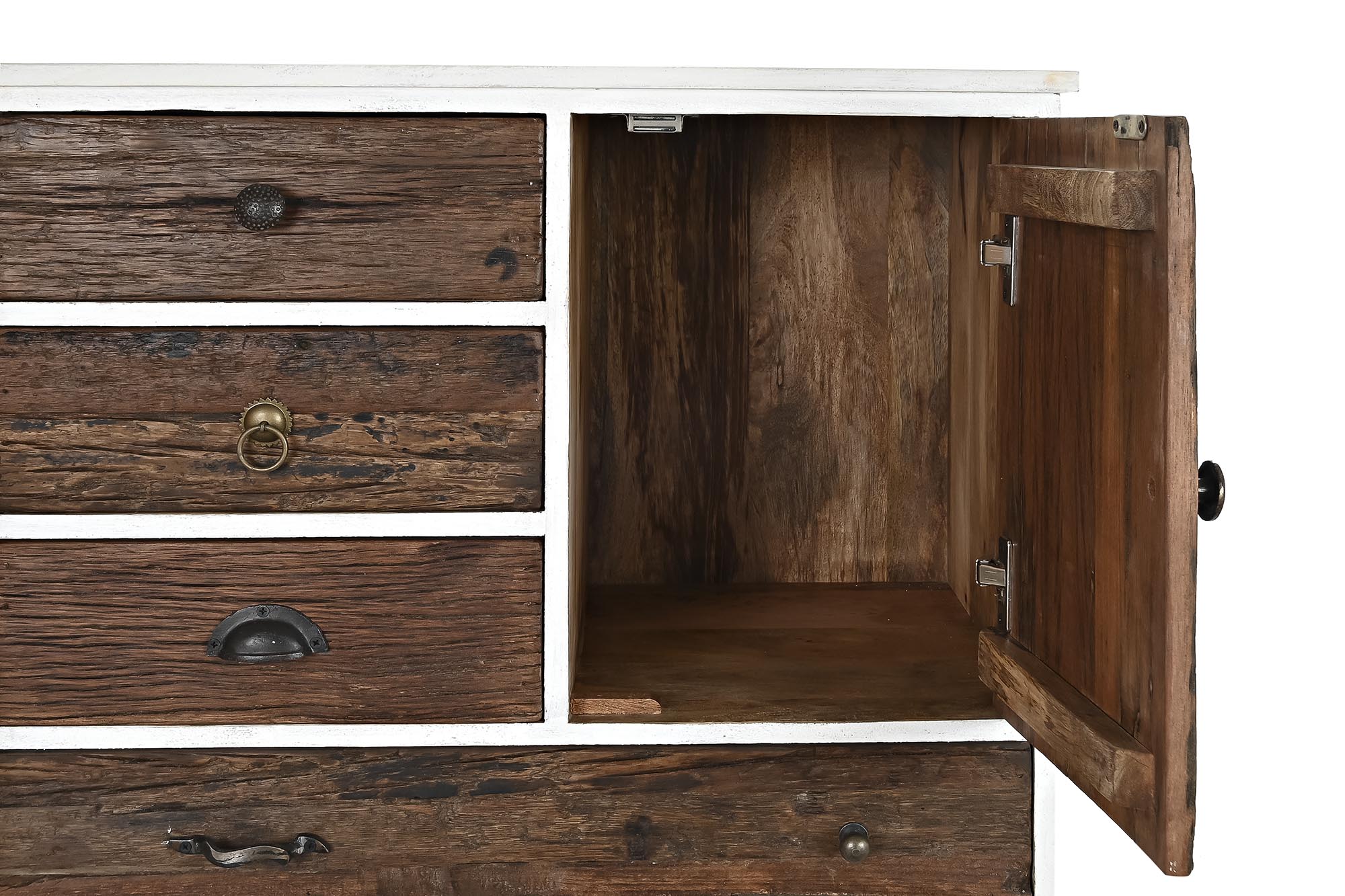 Cajonera Mango Metal 72X50X75 Blanco