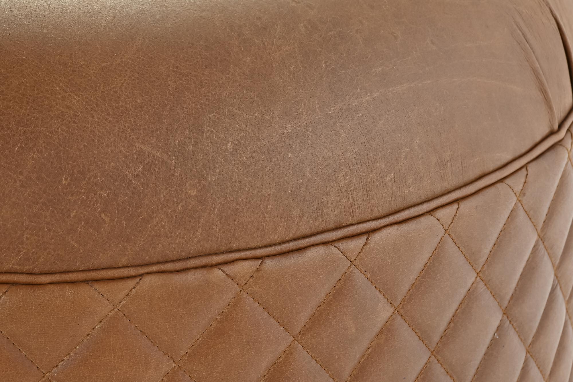 Reposapies Madera Piel 94X94X54 Marron