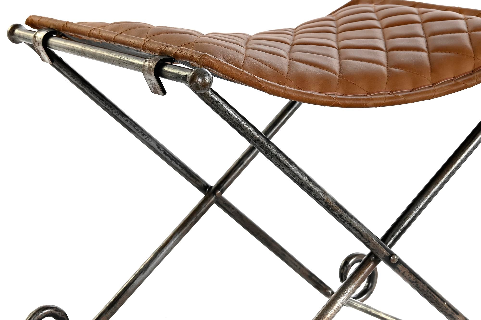 Descalzadora Piel Metal 53X45X44 Marron