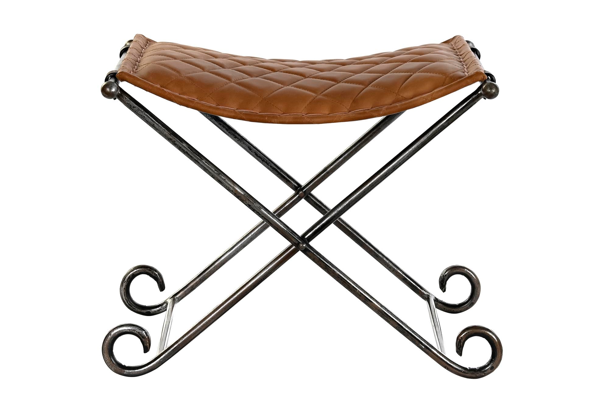 Descalzadora Piel Metal 53X45X44 Marron