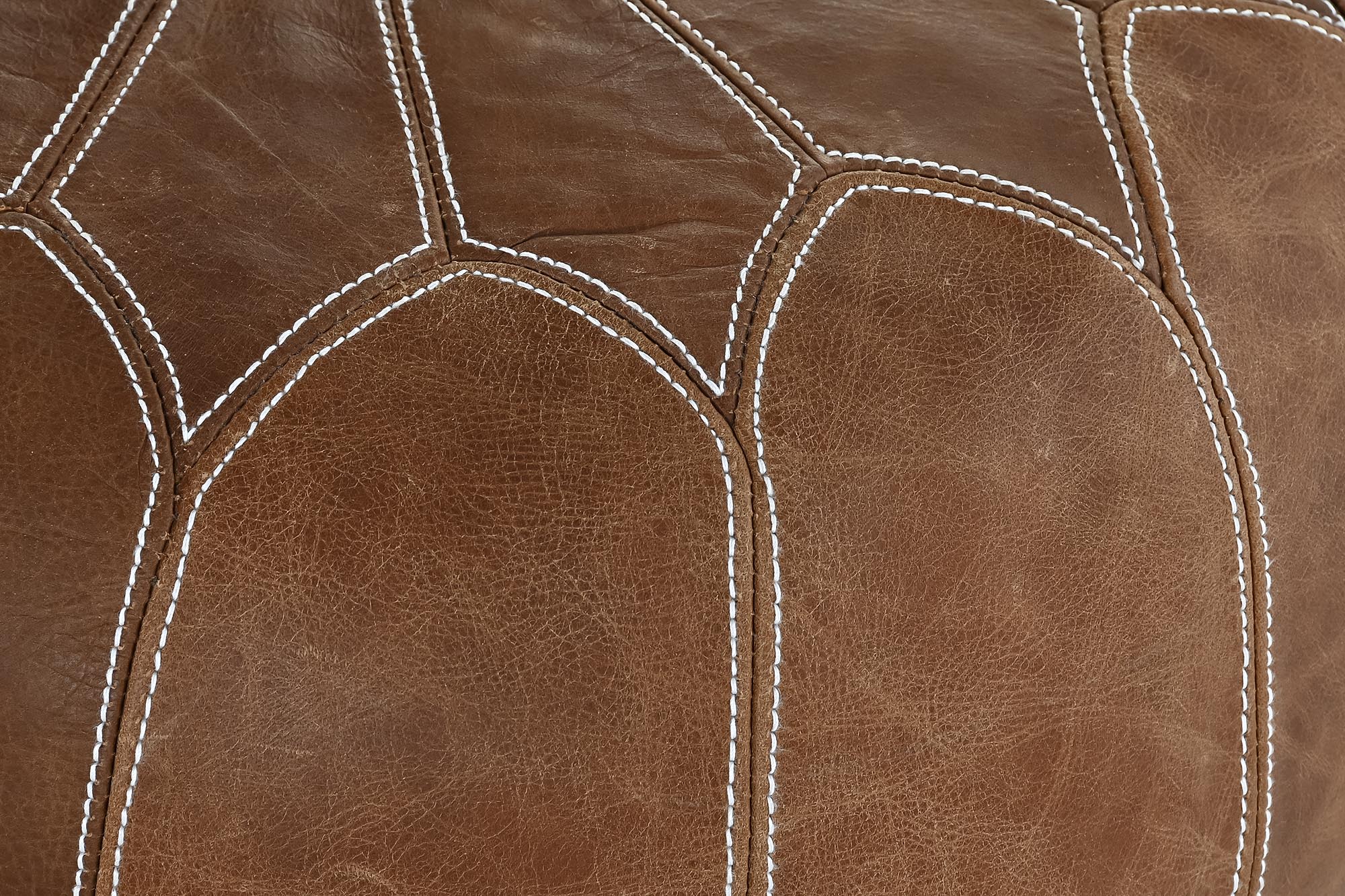 Reposapies Piel 48X48X35 Marron