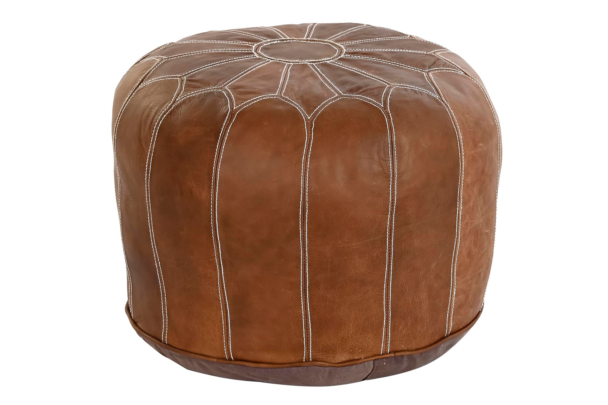 Reposapies Piel 48X48X35 Marron