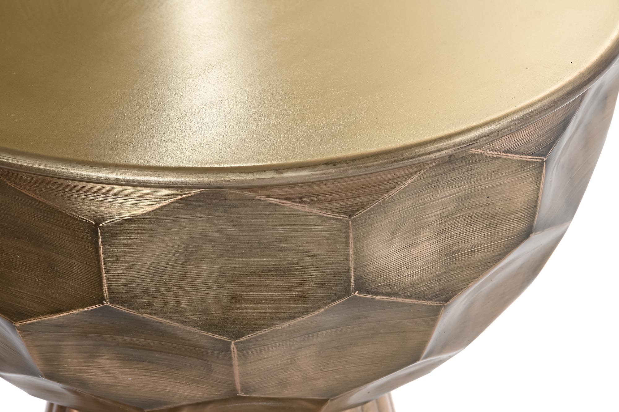 Mesita Auxiliar Metal 39X39X54 4,68 Dorado
