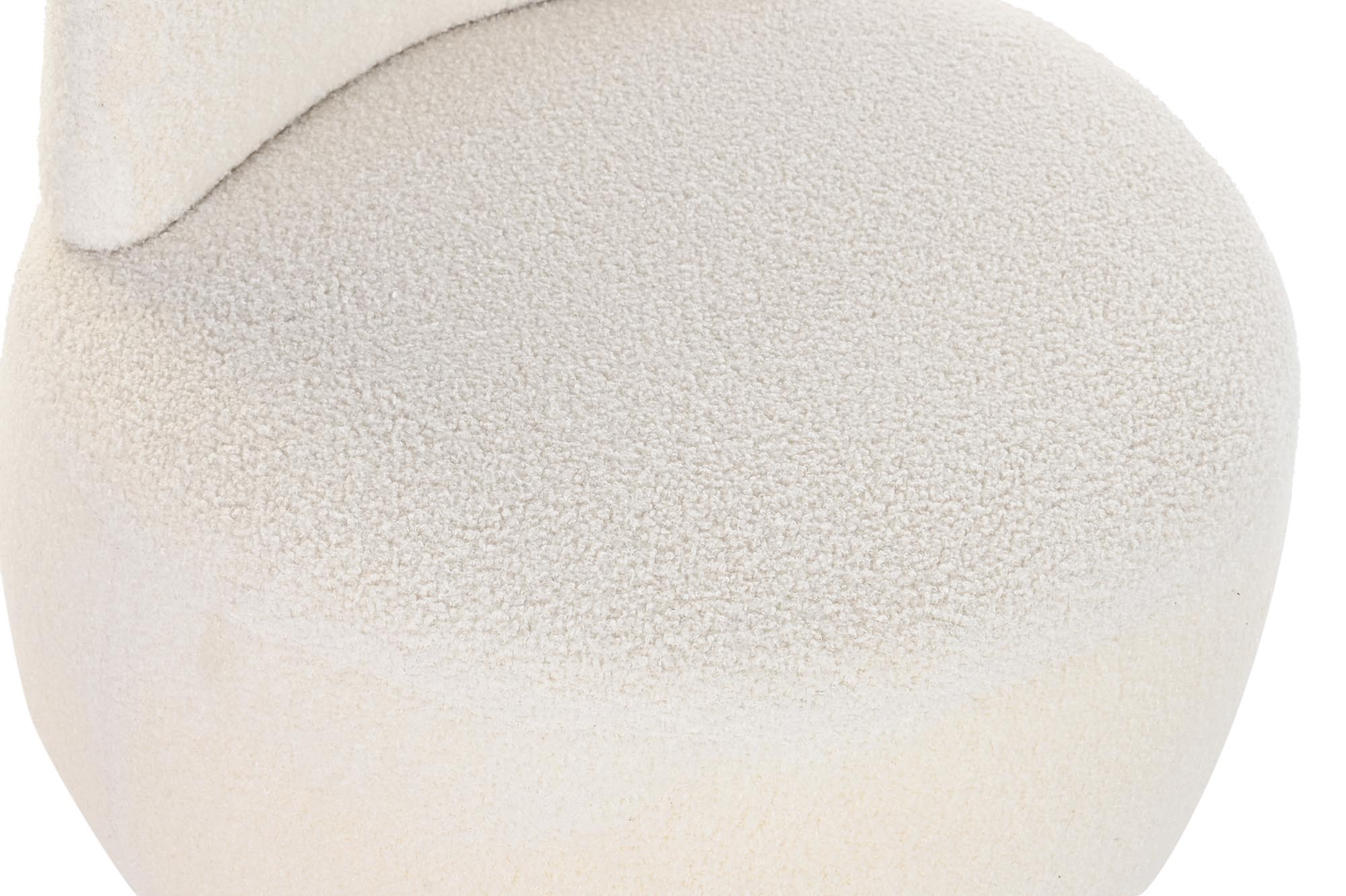 Polyester Armchair 66X66X66 White Borreguito