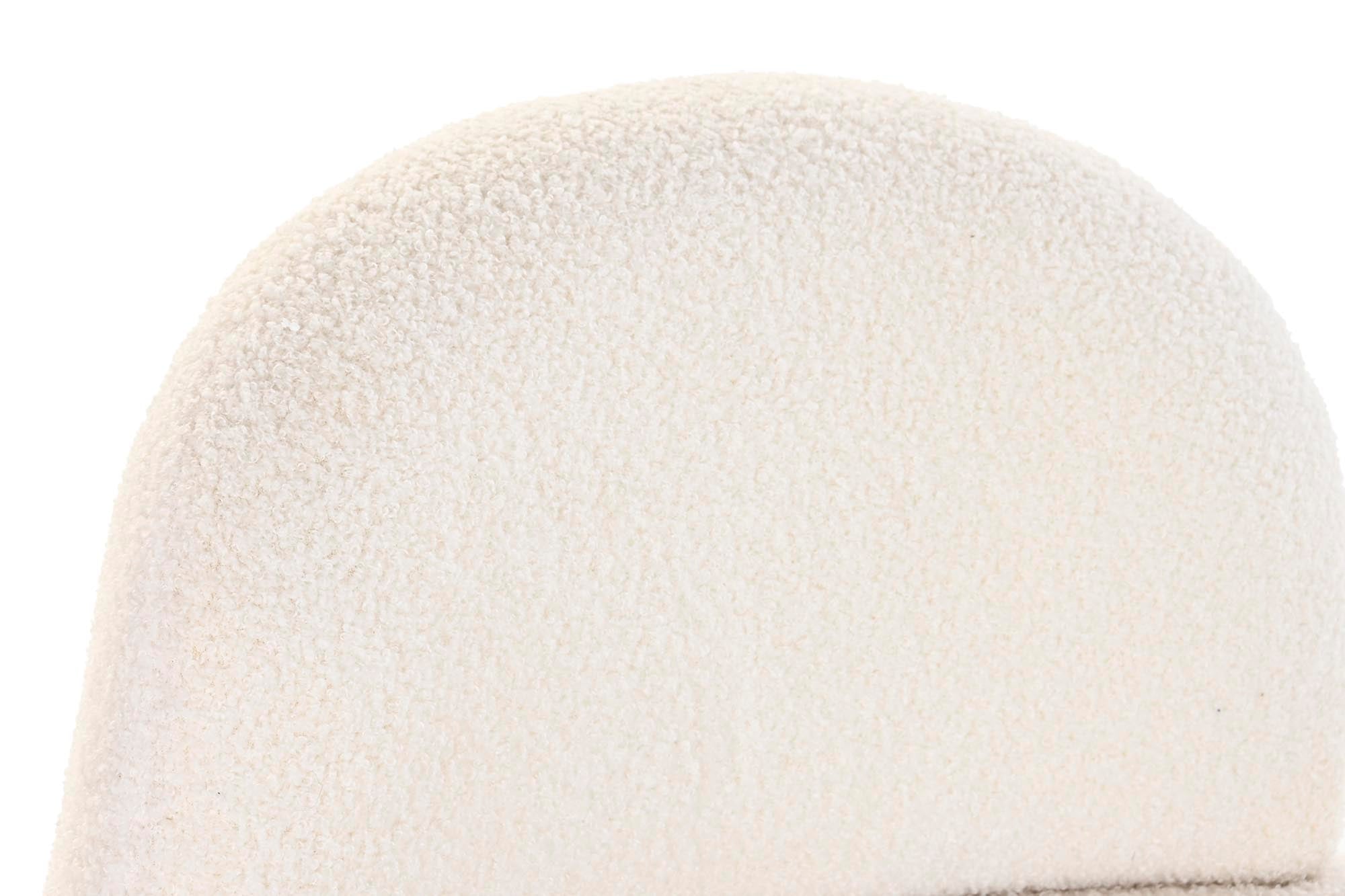 Polyester Armchair 66X66X66 White Borreguito