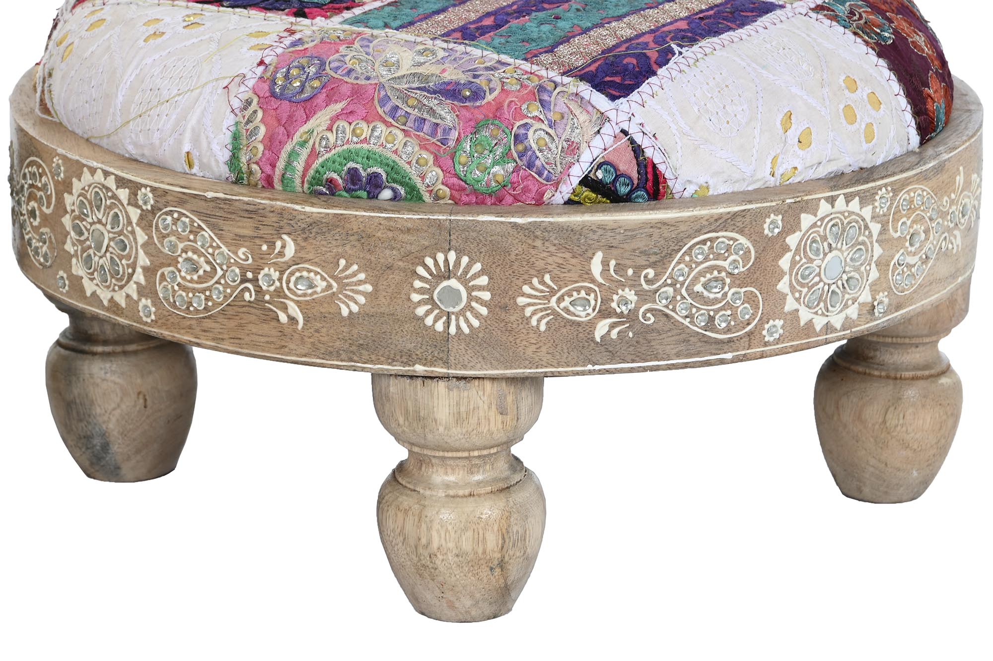 Apoio para os pés com alça de poliéster 40x40x22,8 2 sortidos