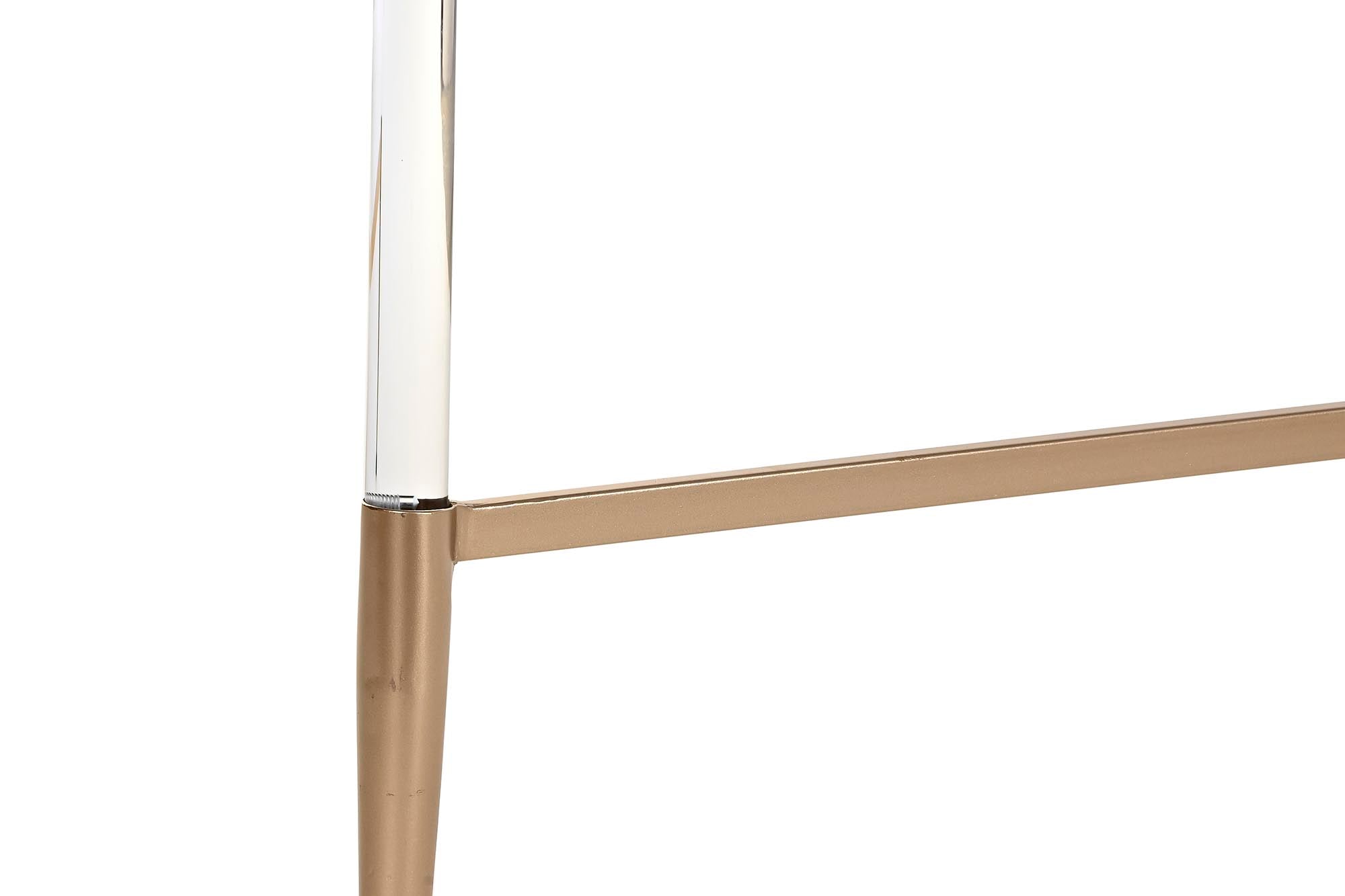 Mesa Centro Metal Acrilico 87X87X50 Dorado