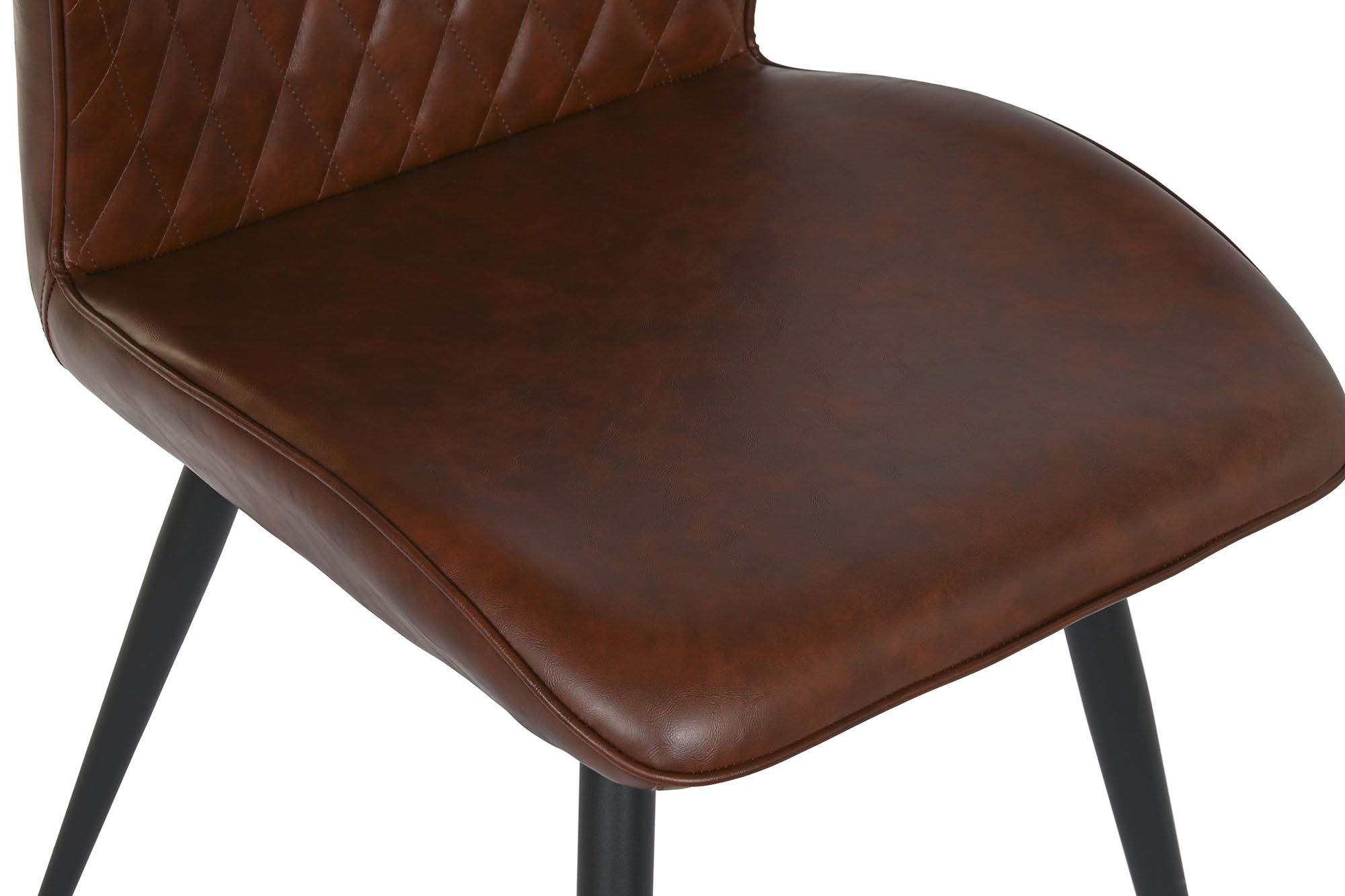 Silla Metal Poliester 48X51X87 Marron Oscuro